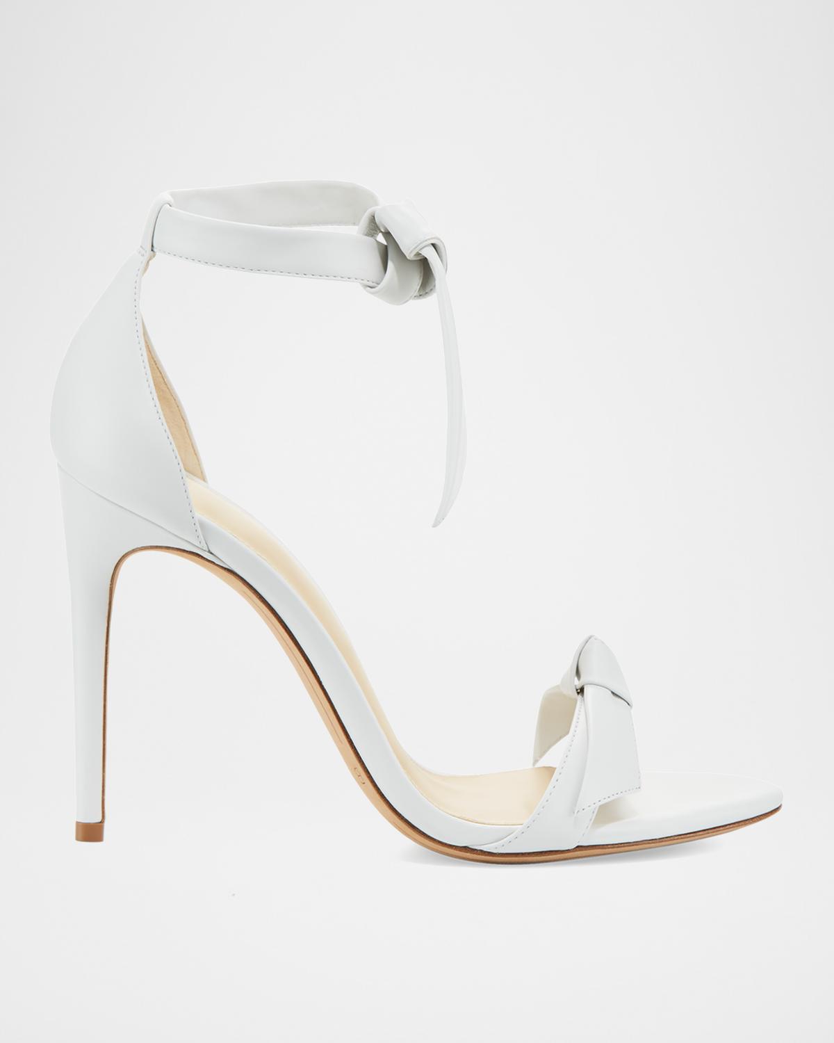 Alexandre Birman Clarita Knotted Leather High-Heel Sandals