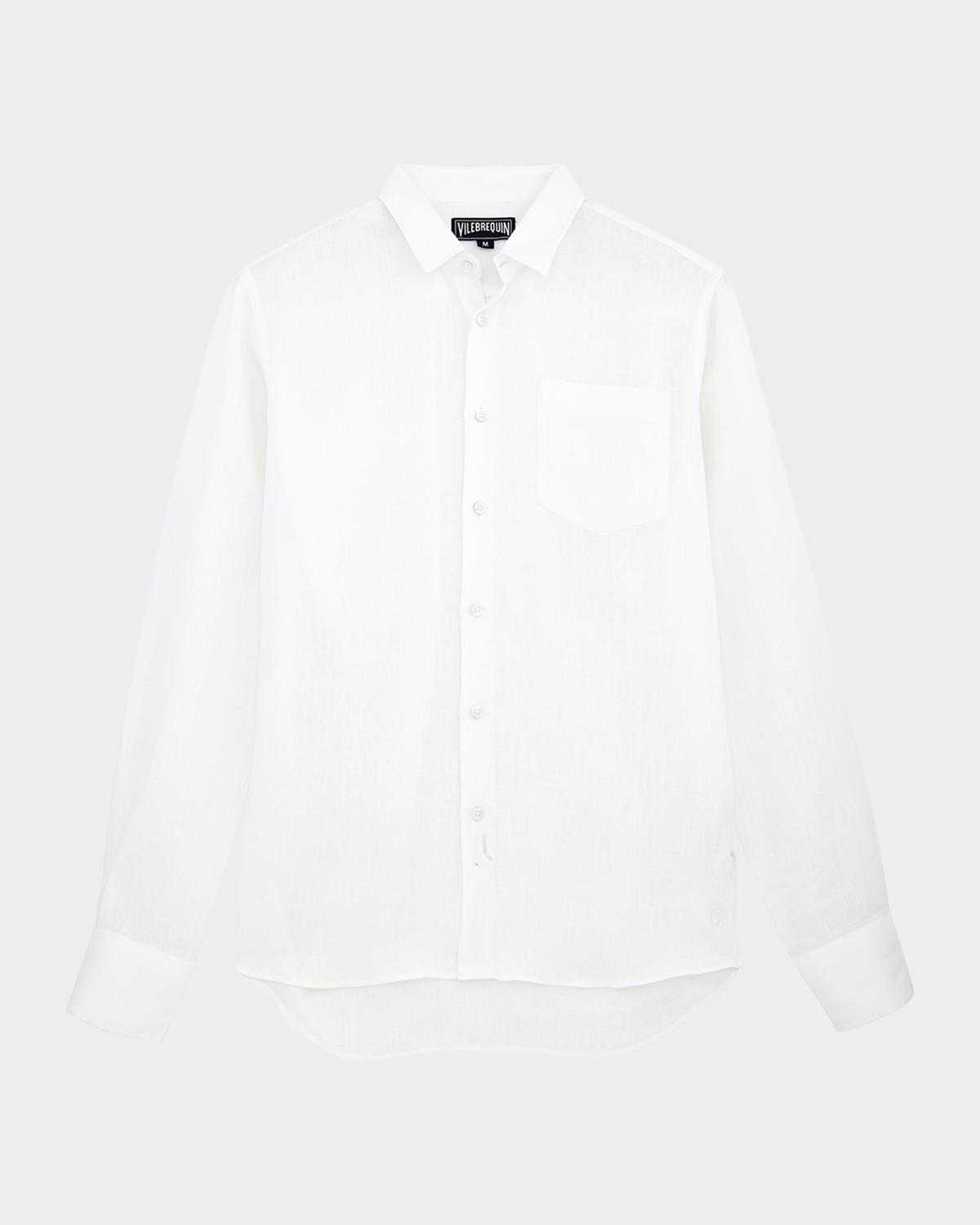 Vilebrequin Caroubis Linen Pocket Sport Shirt