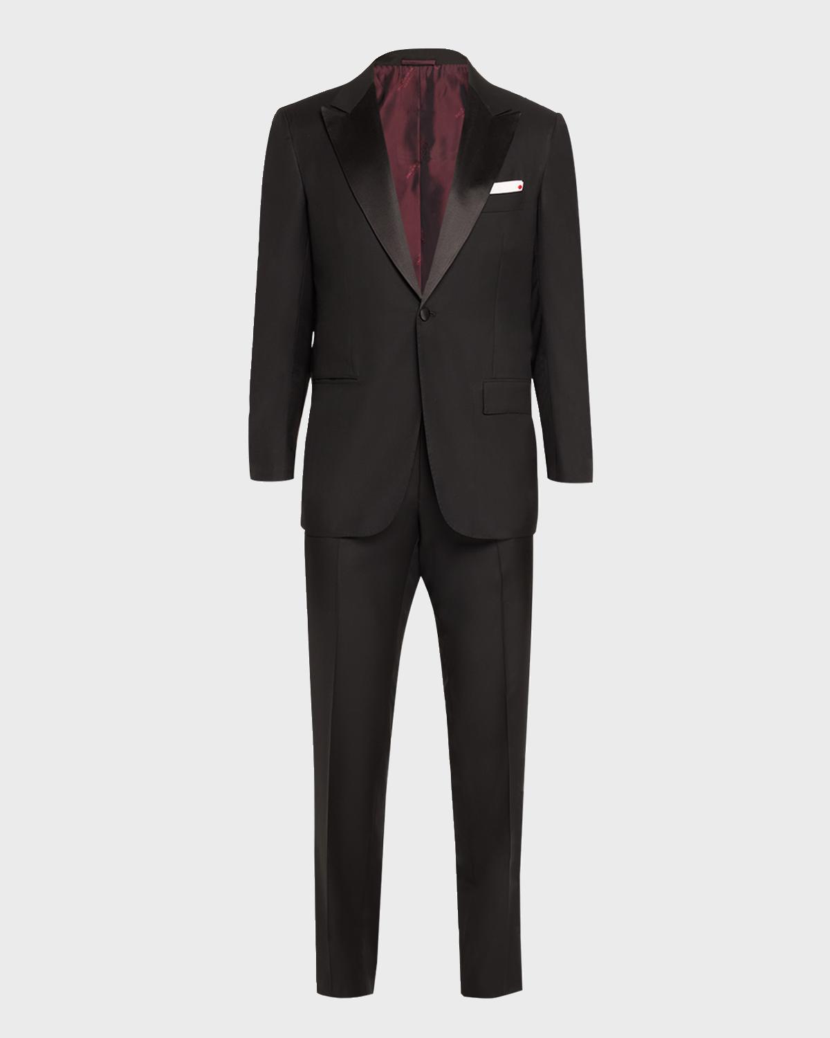 Kiton Men's Peak Wool Tuxedo