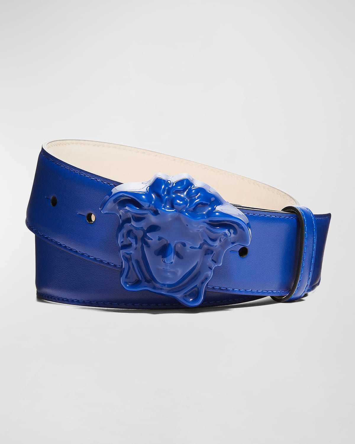 Versace Men's Reversible Medusa Head Leather Belt | Neiman Marcus