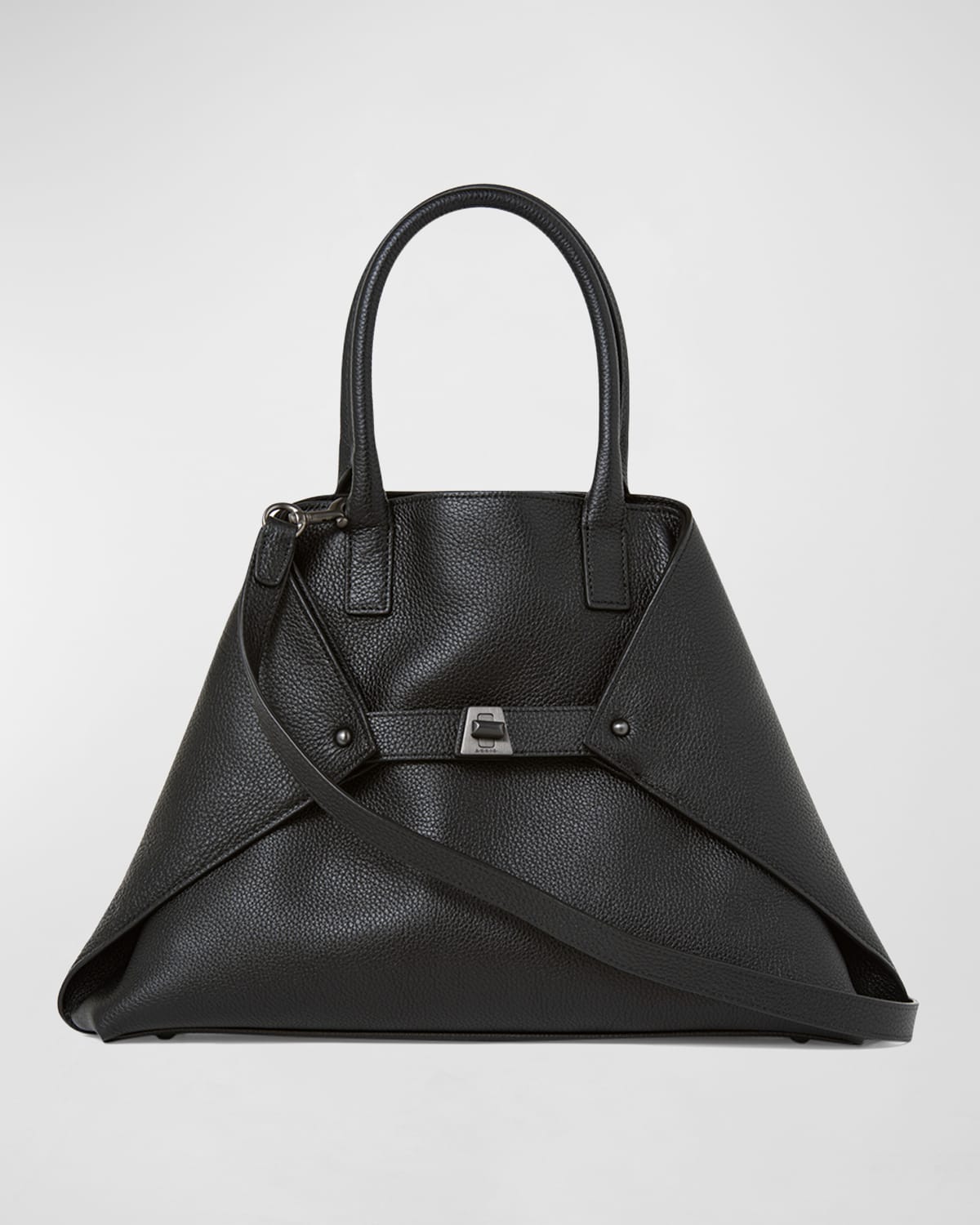 Akris Ai Small Leather Top-Handle Bag