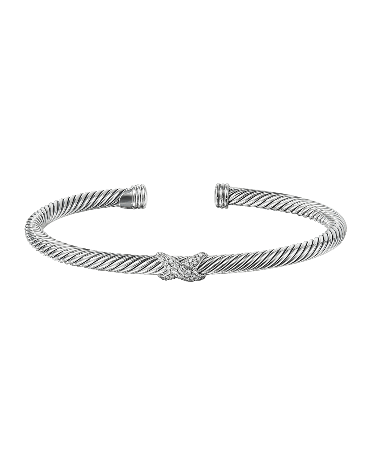 David Yurman X Bracelet with Diamonds