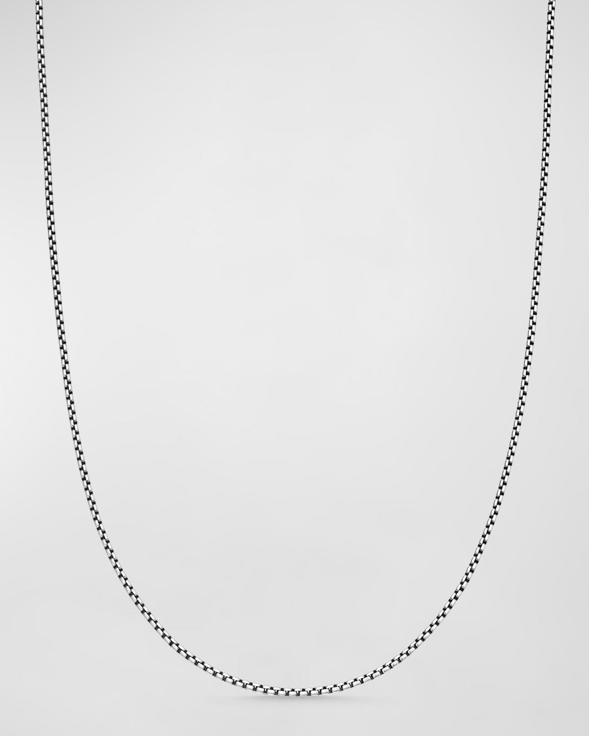 Box Chain Necklace with Gold, 18"L