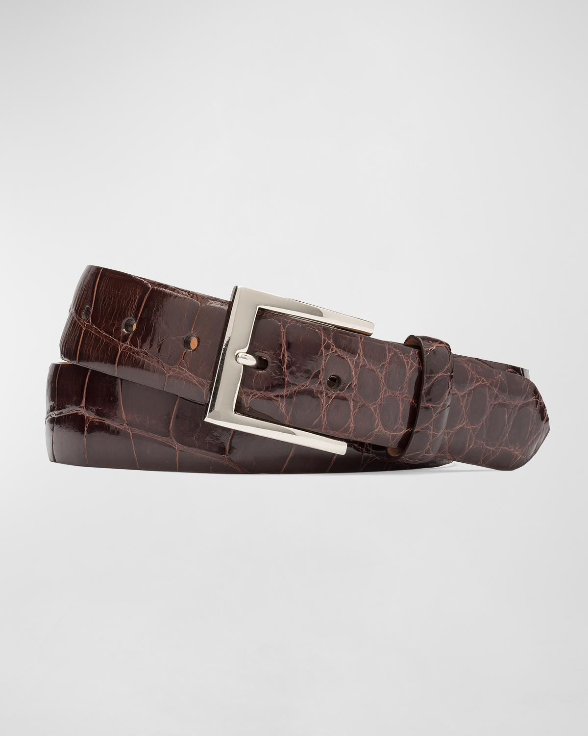 W. Kleinberg Glazed Alligator Belt