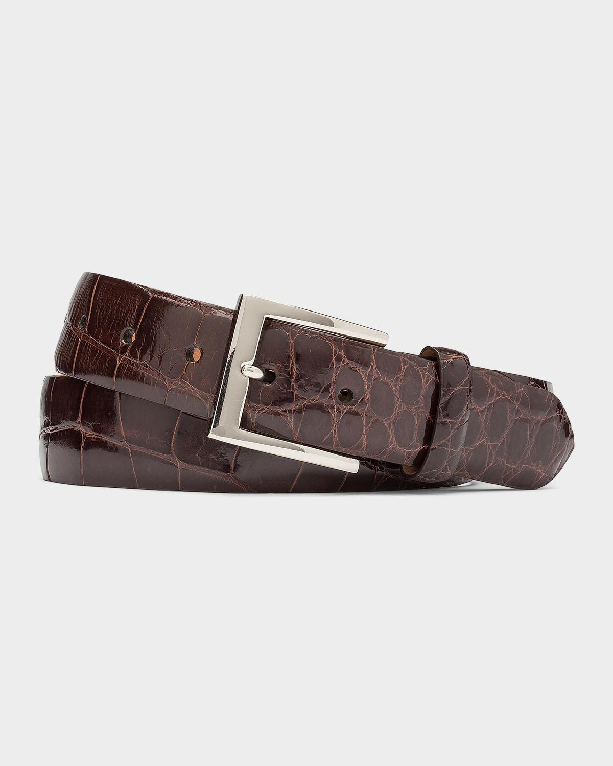 W. Kleinberg Glazed Alligator Belt