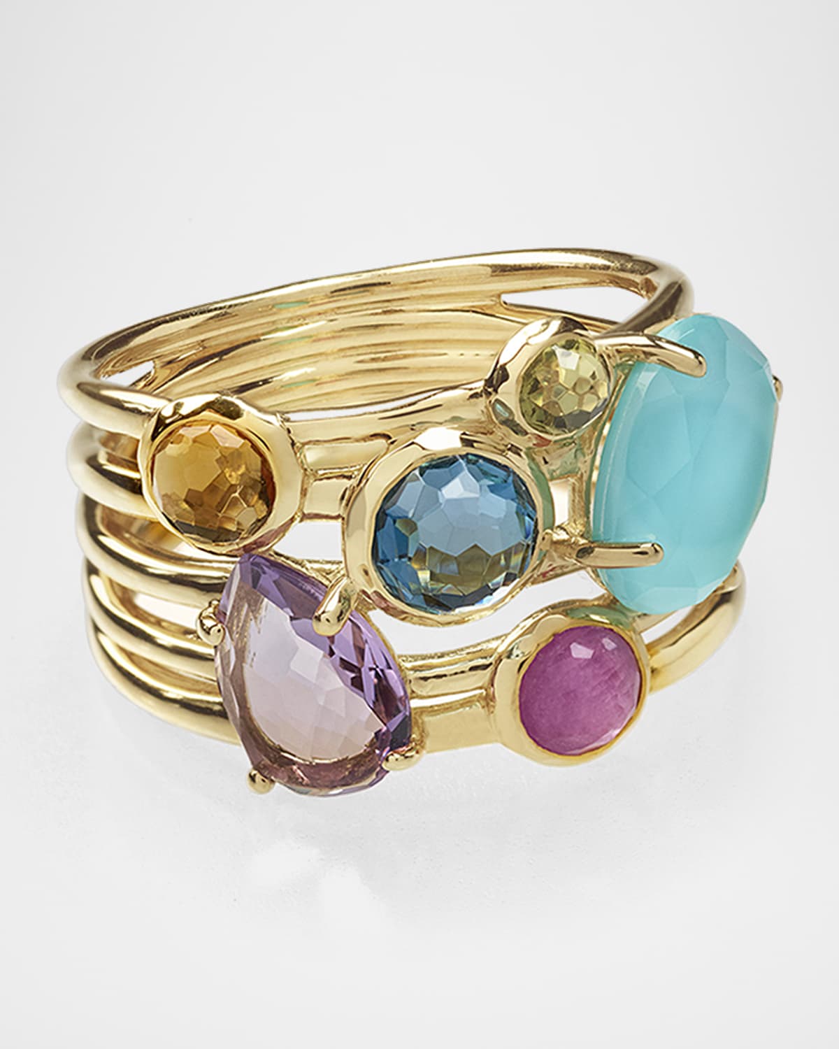 Ippolita 18k Rock Candy Gelato 6-Stone Cluster Ring