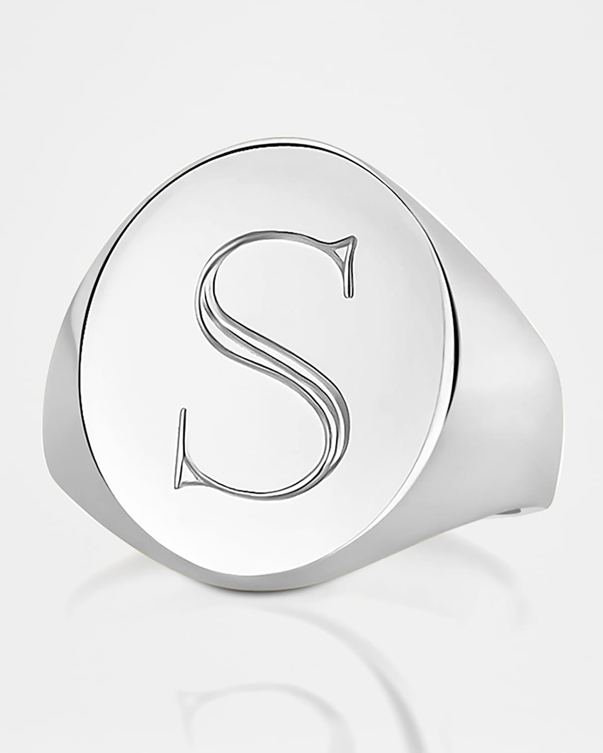Sarah Chloe Monogrammed Pinky Signet Ring