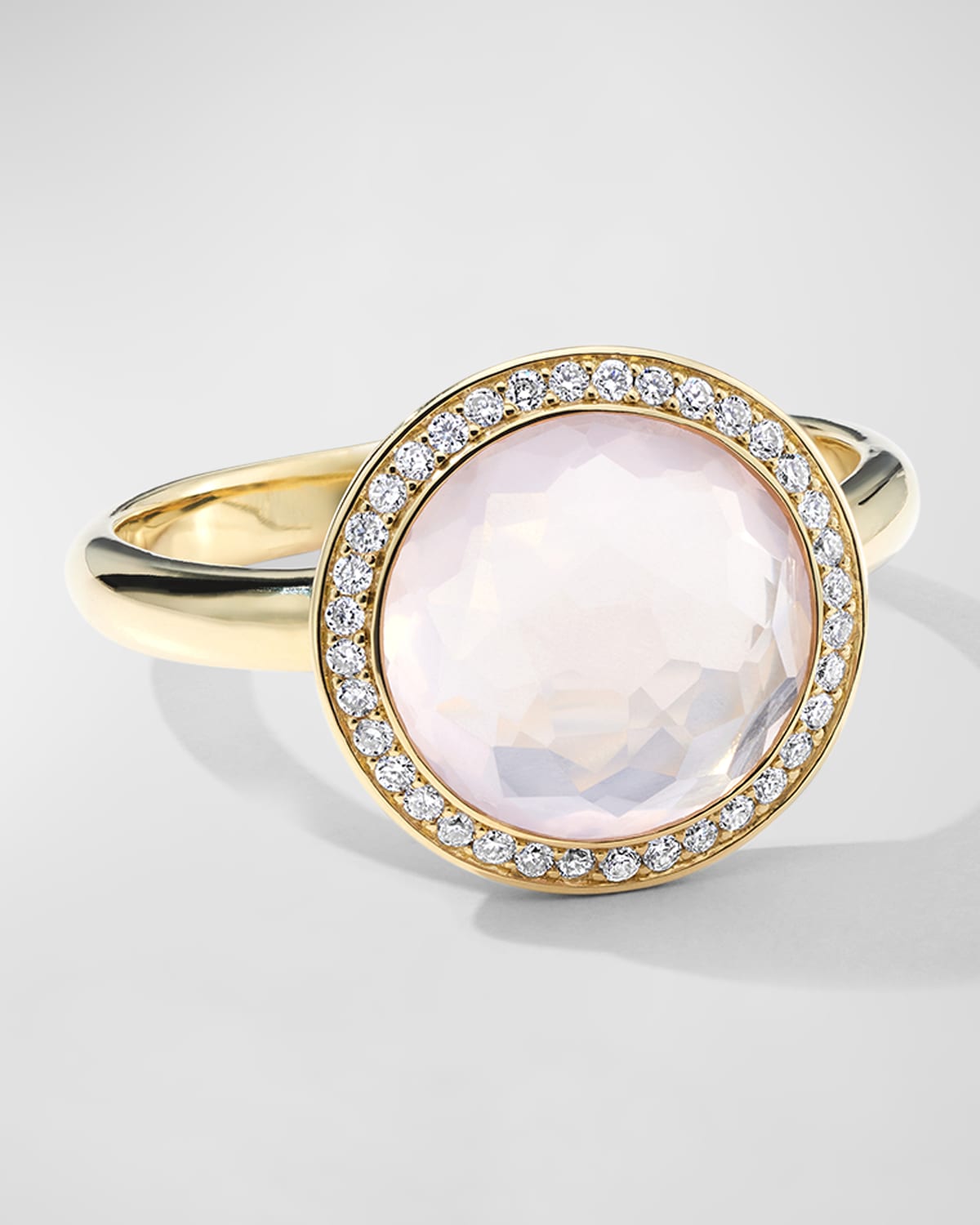 Ippolita Small Ring in 18K Gold with Diamonds
