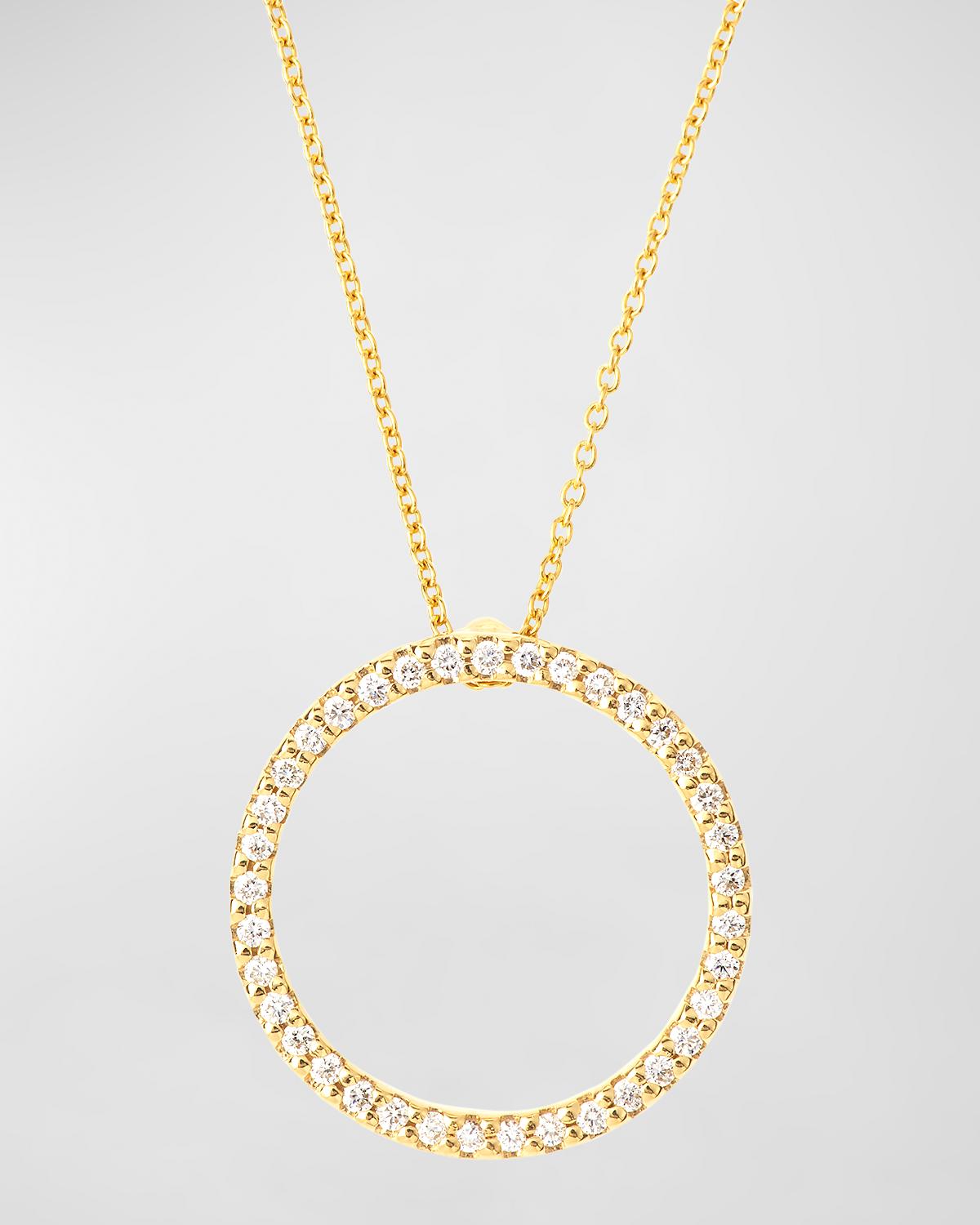 Pave Circle Necklace