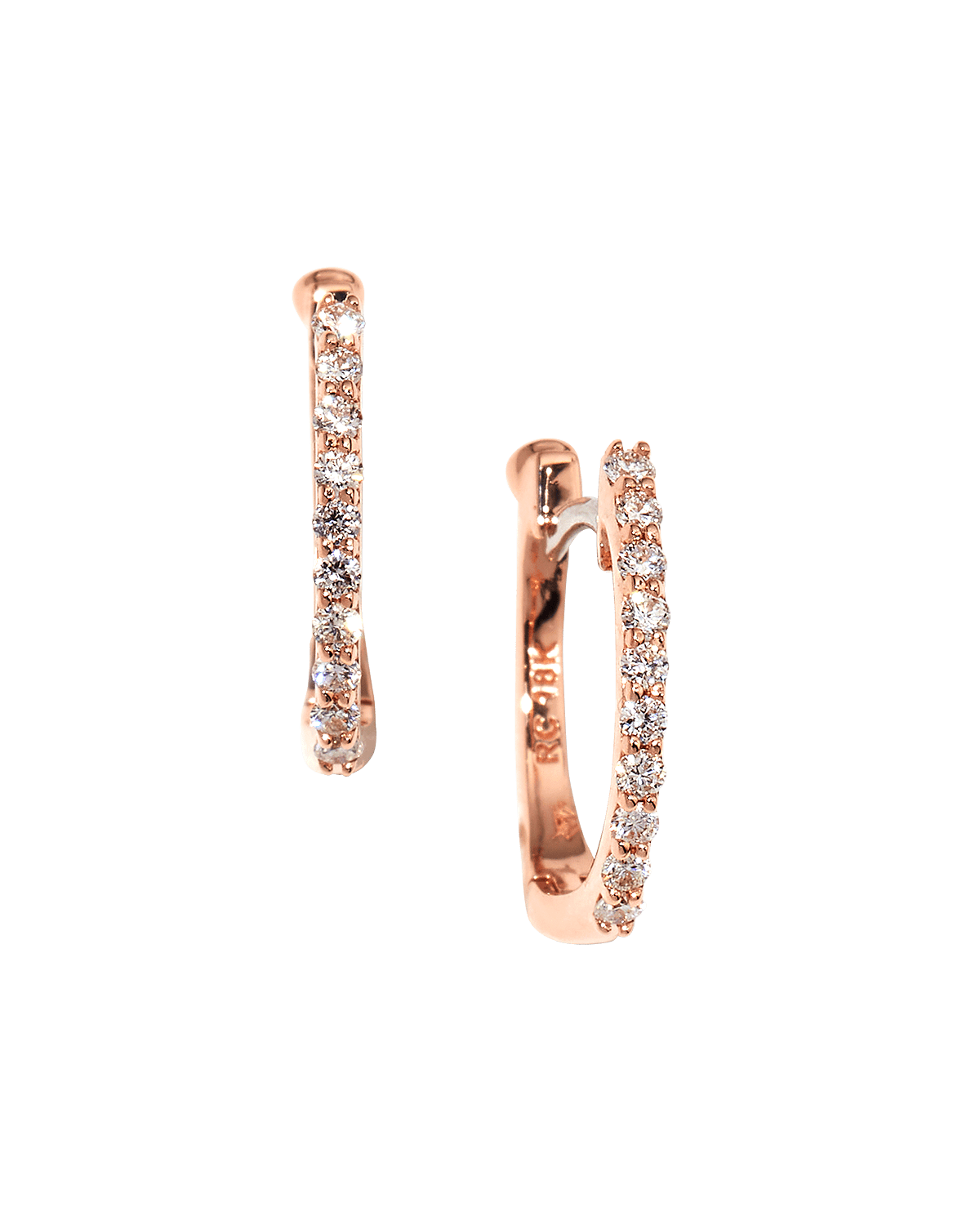 Roberto Coin Pave Diamond Horseshoe Earrings