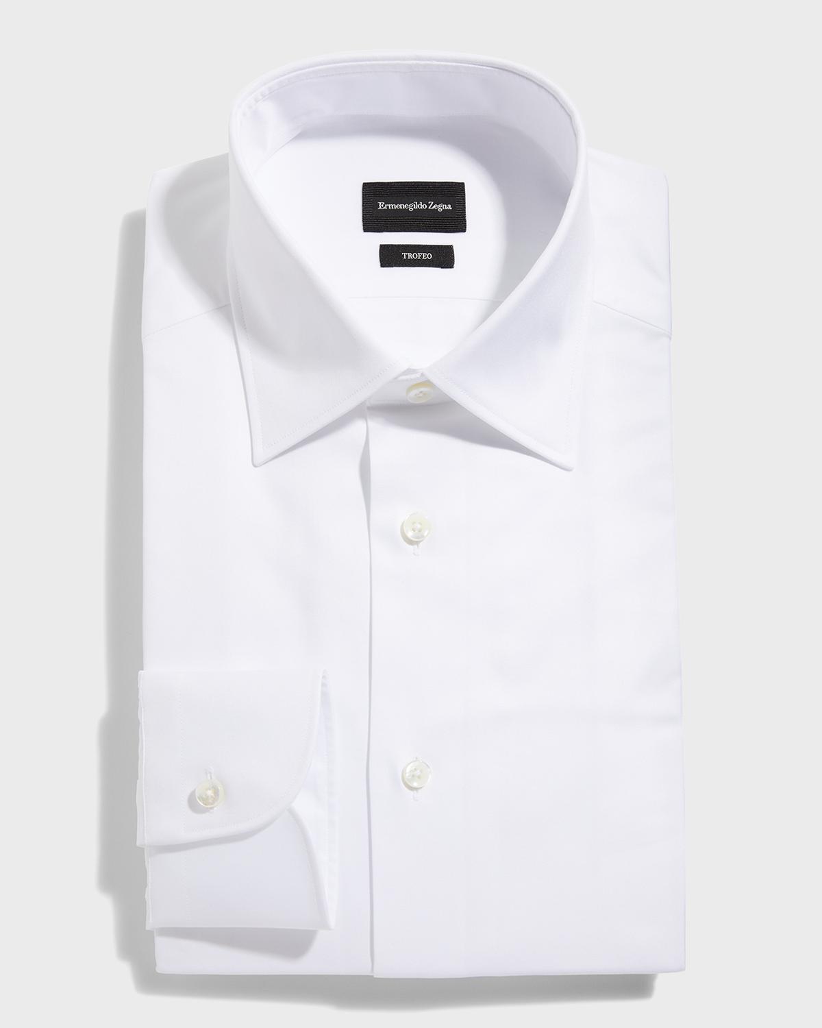ZEGNA Men's Trofeo® Solid Regular-Fit Dress Shirt