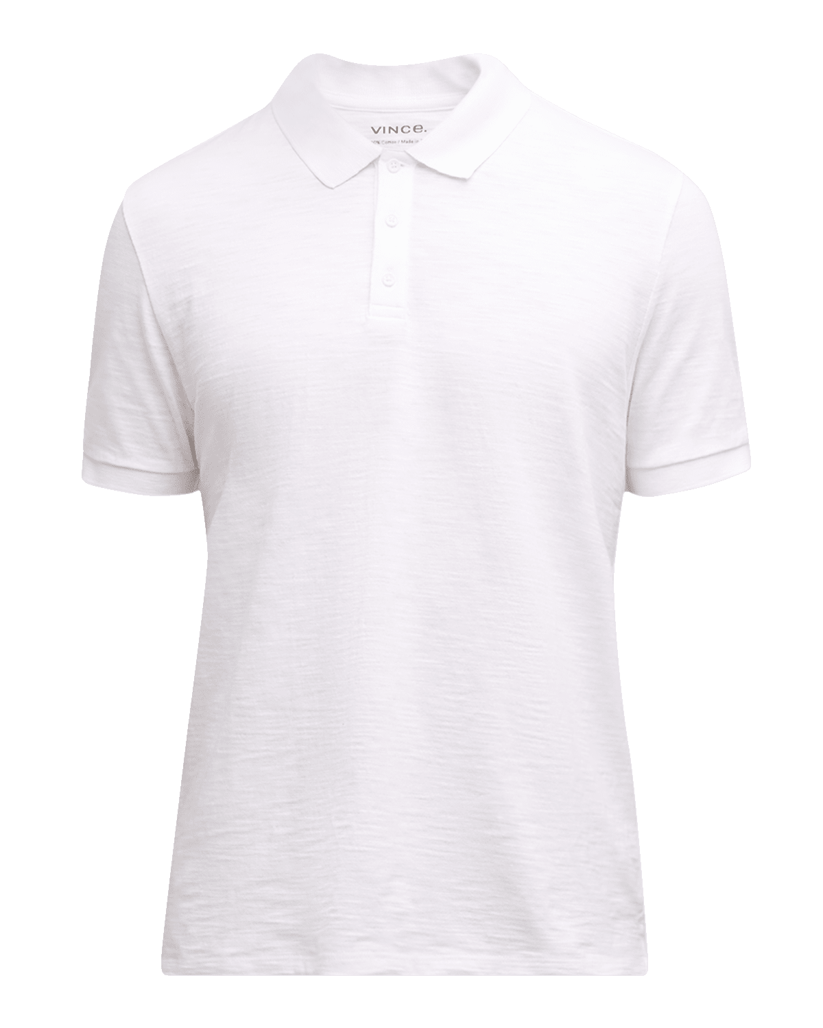 Vince Classic Slub Cotton Polo Shirt