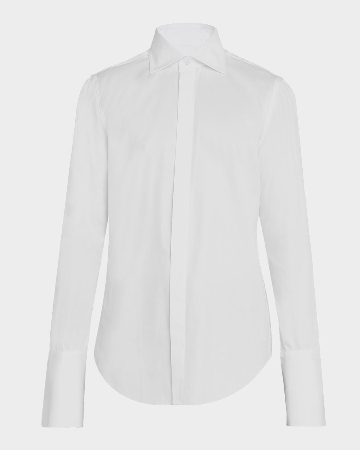Cesare Attolini Men's Marcella Cotton French-Cuff Dress Shirt