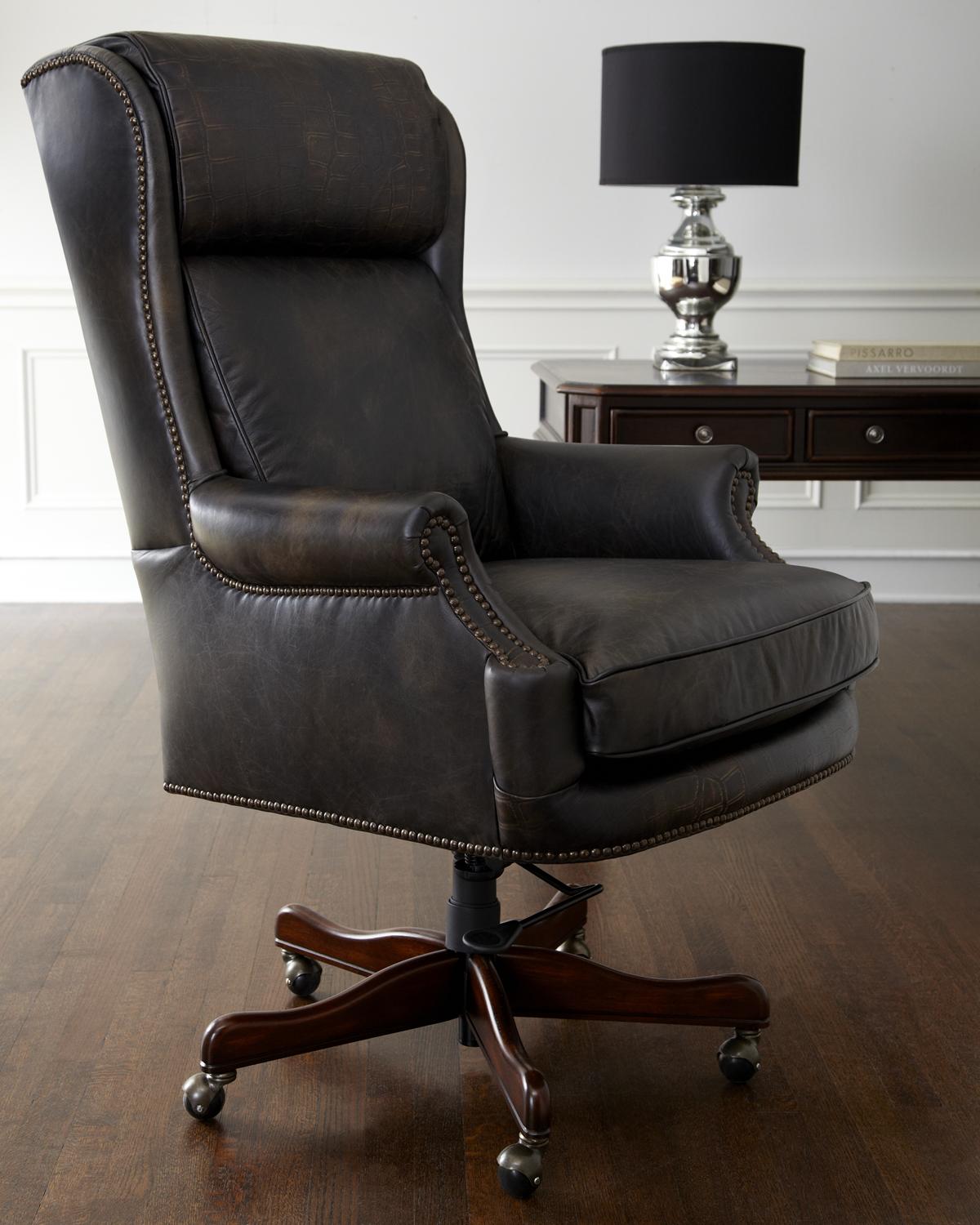 Top Grain Leather Chair | Neiman Marcus