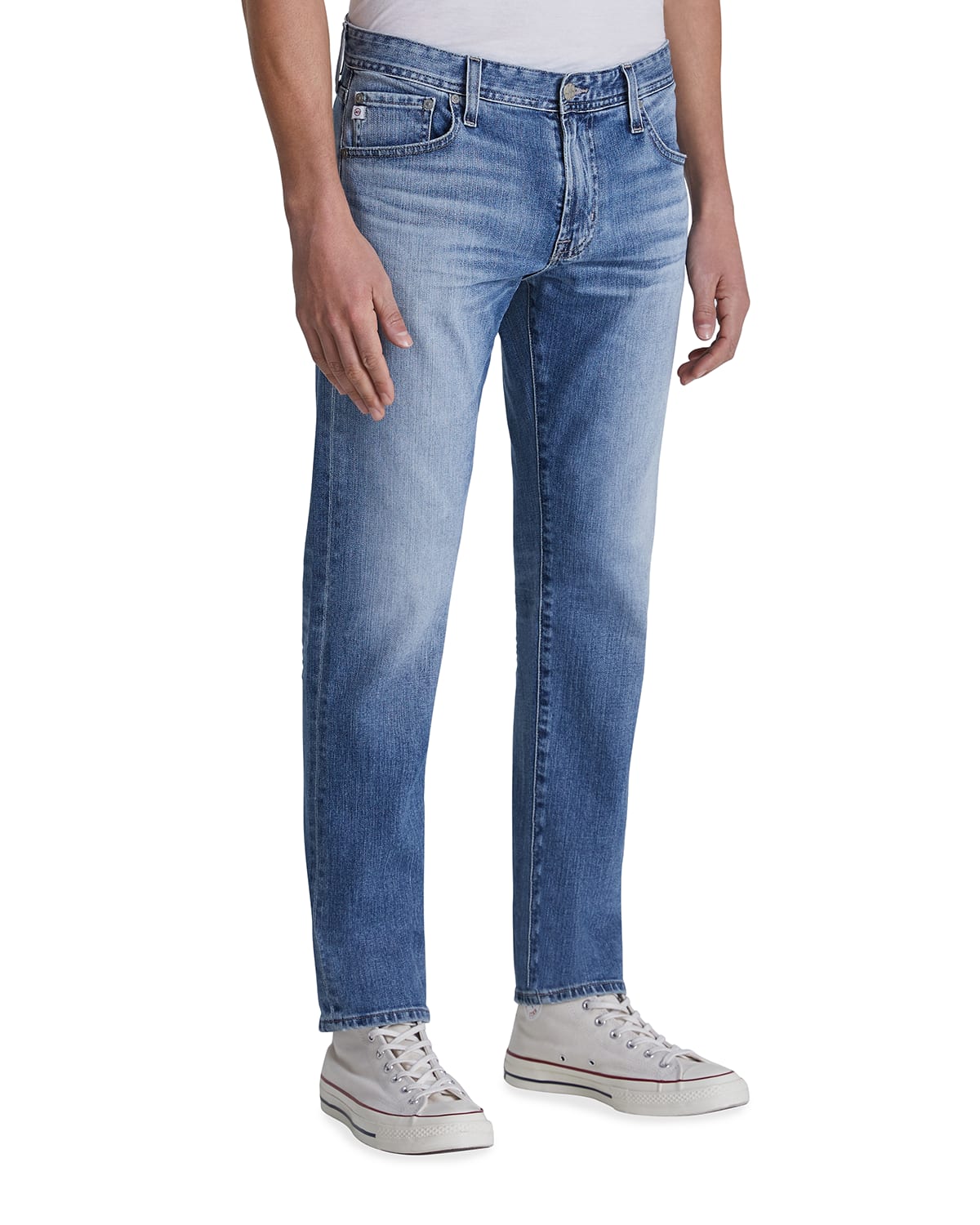 AG Adriano Goldschmied Men's Protege Straight-Leg Light-Wash Jeans ...