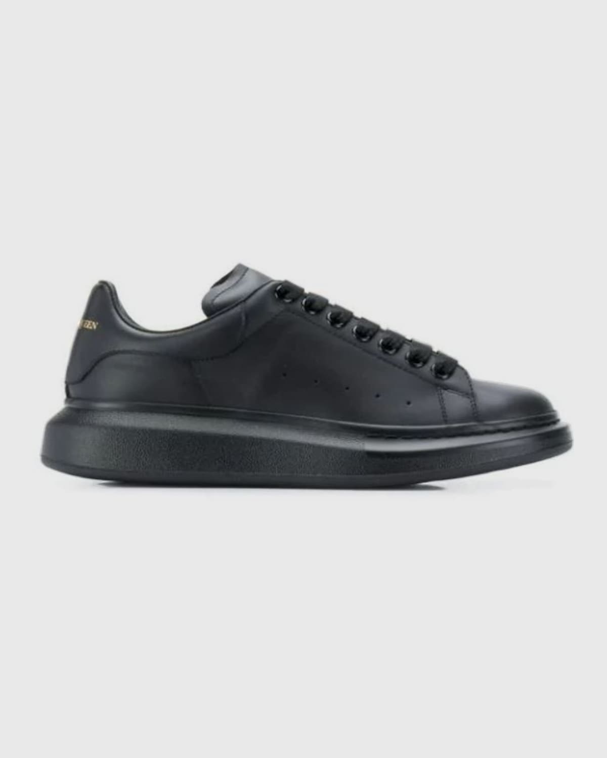 McQueen Men 's Smooth Leather Oversized Sneakers
