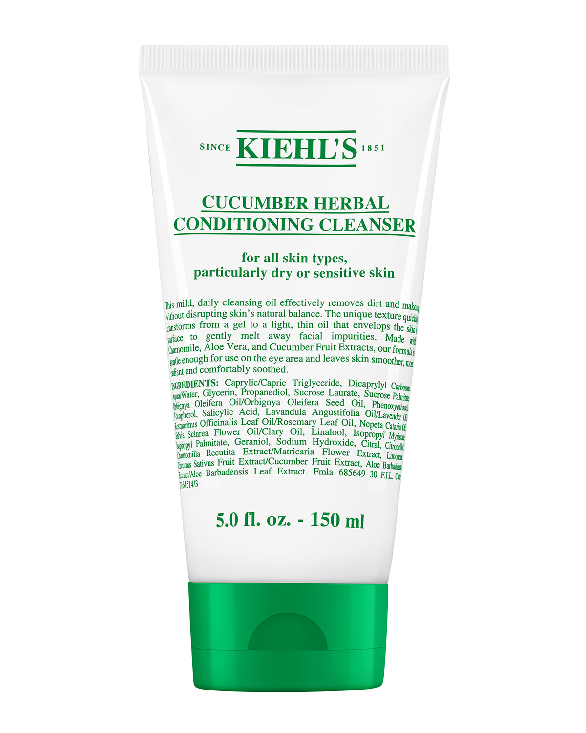 Kiehl's Since 1851 Cucumber Herbal Conditioning Cleanser, 11.7 oz.