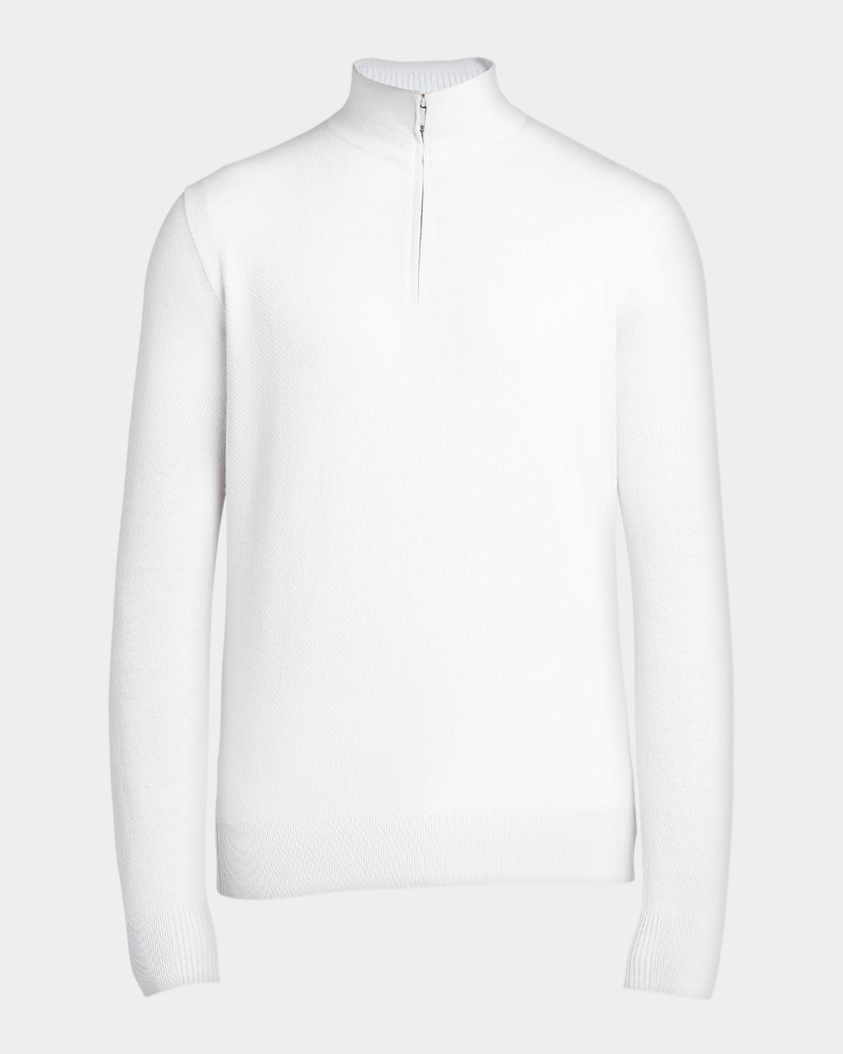 Loro Piana Men's Roadster 1/4-Zip Cashmere Sweater