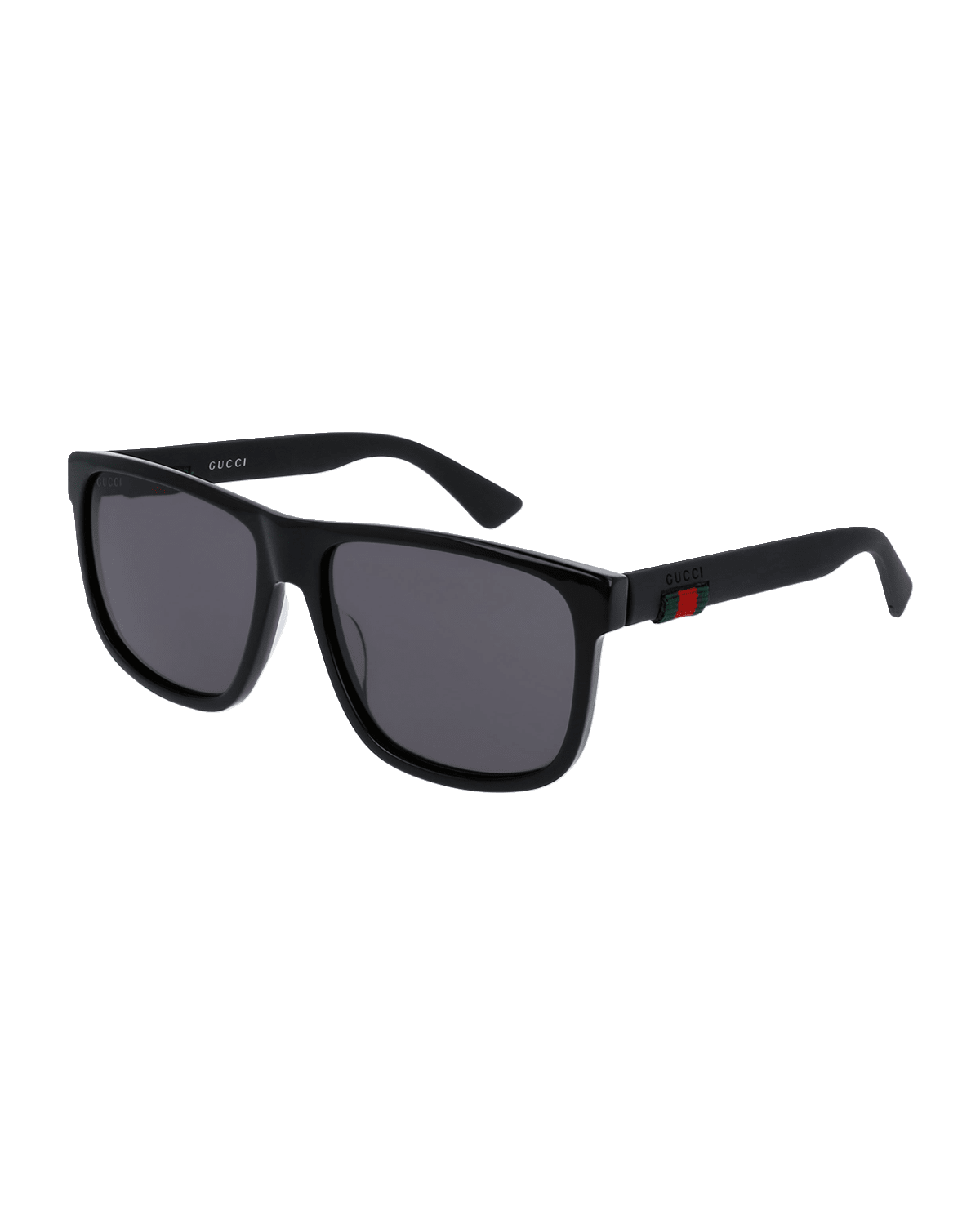 Gucci Square Acetate Sunglasses, Black