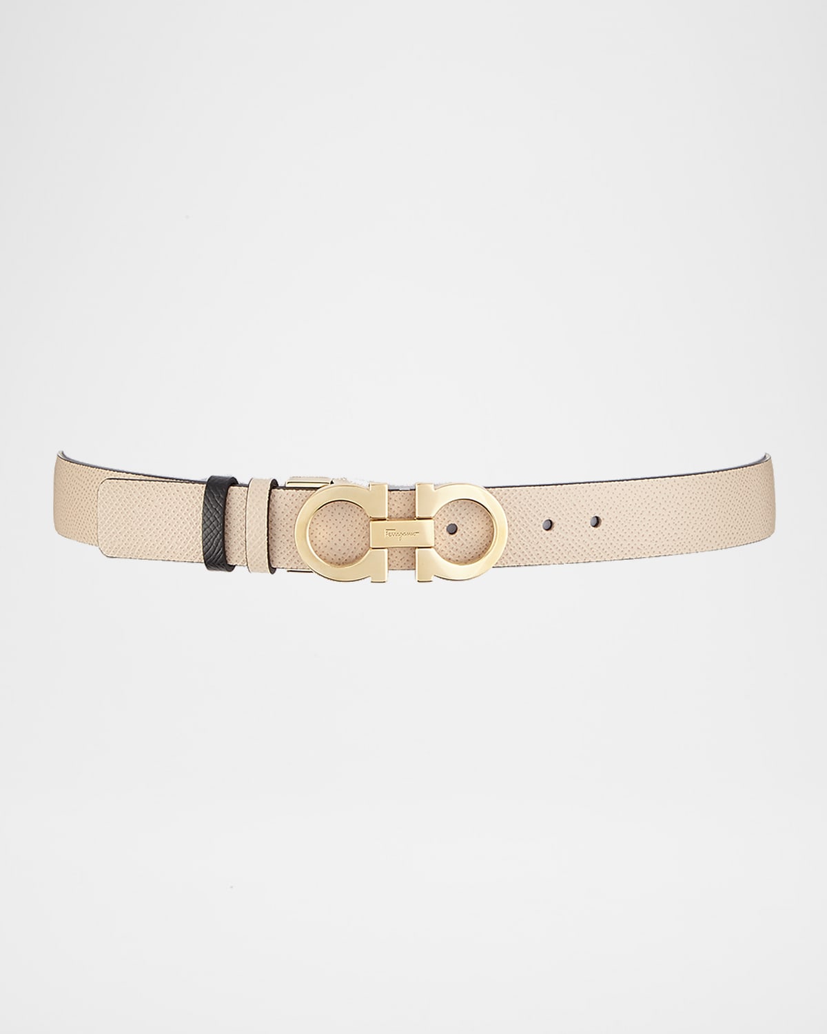 Ferragamo Gancini-Buckle Reversible Leather Belt