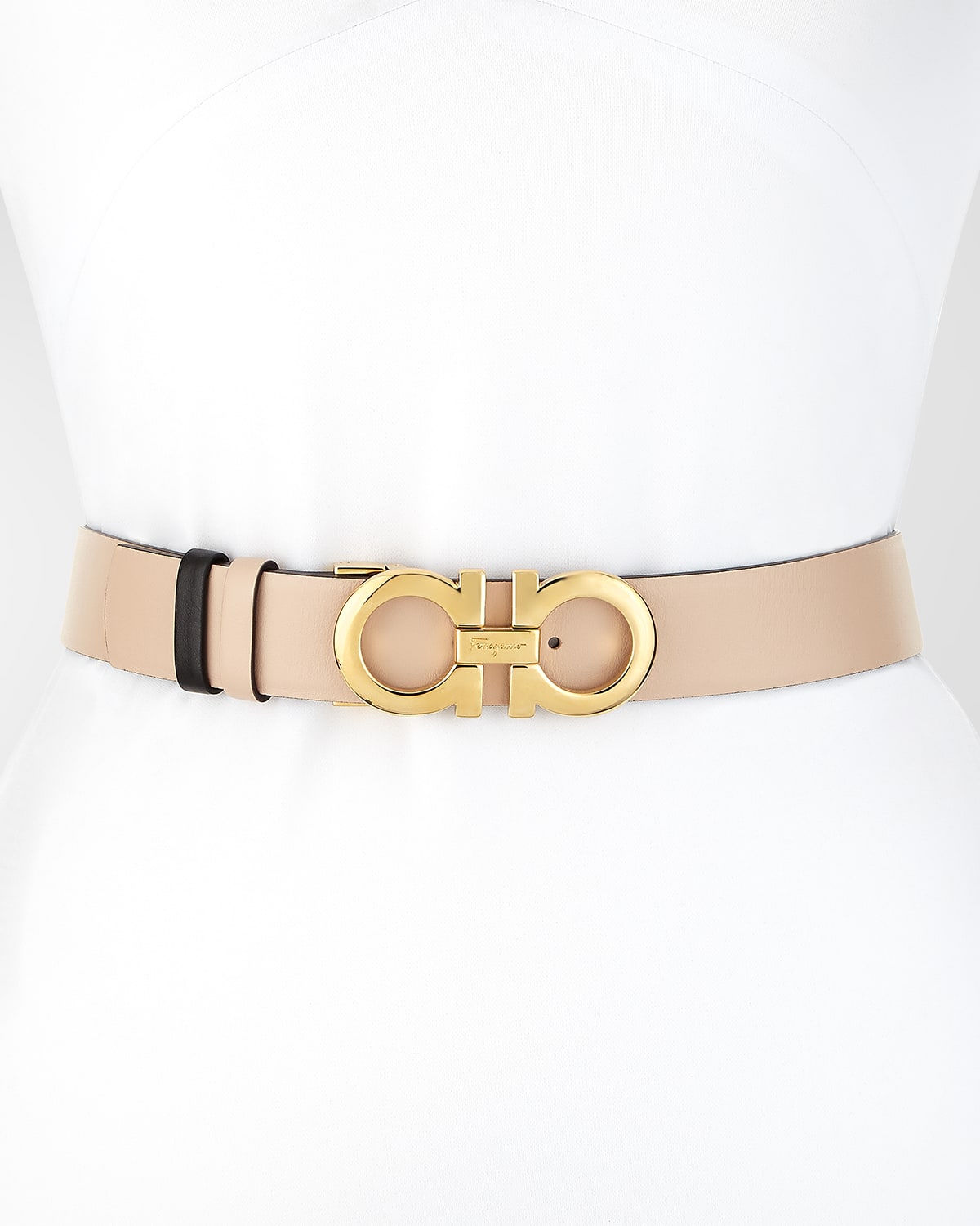 Ferragamo Gancini-Buckle Reversible Leather Belt