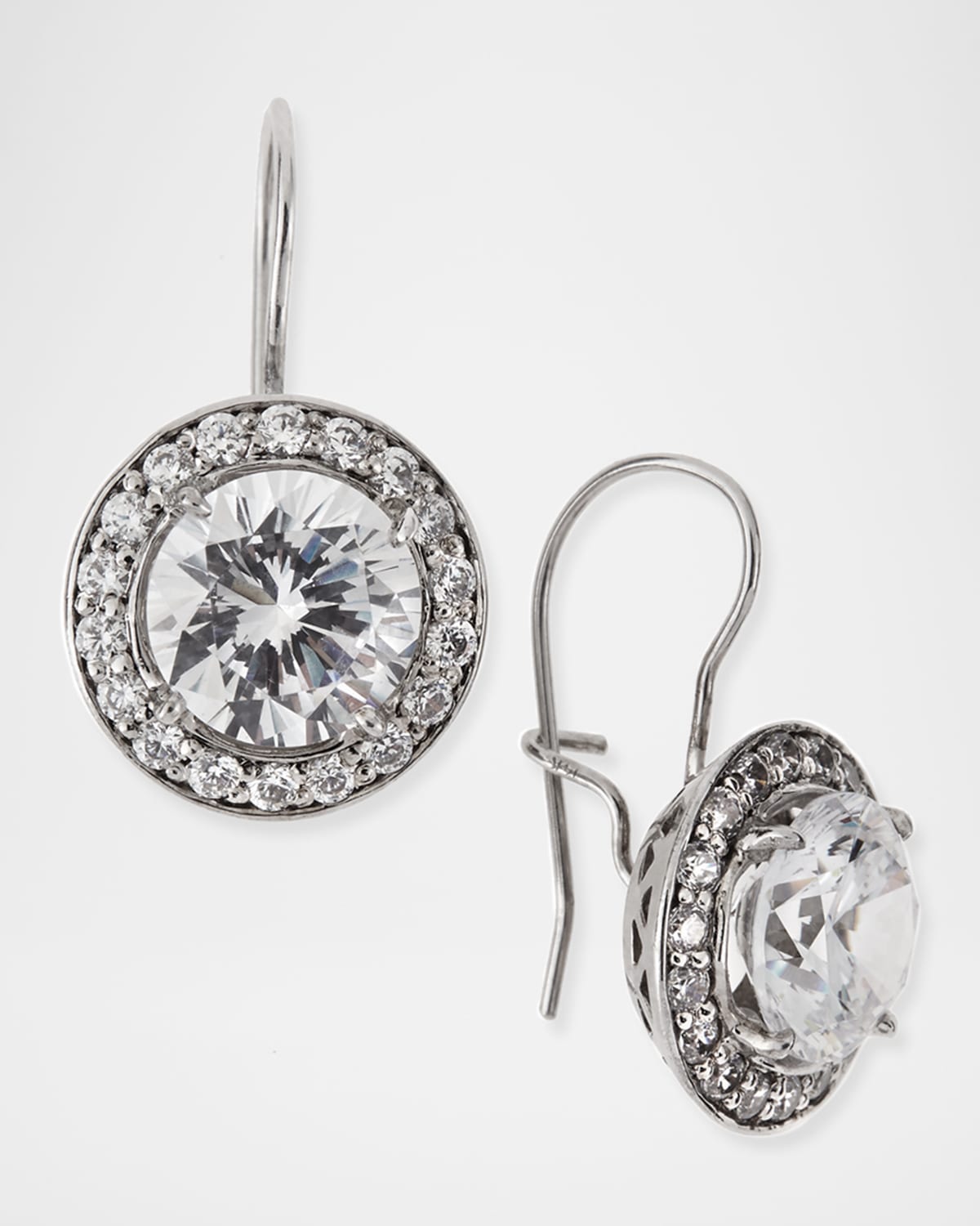 Fantasia by DeSerio Round Cubic Zirconia Earrings