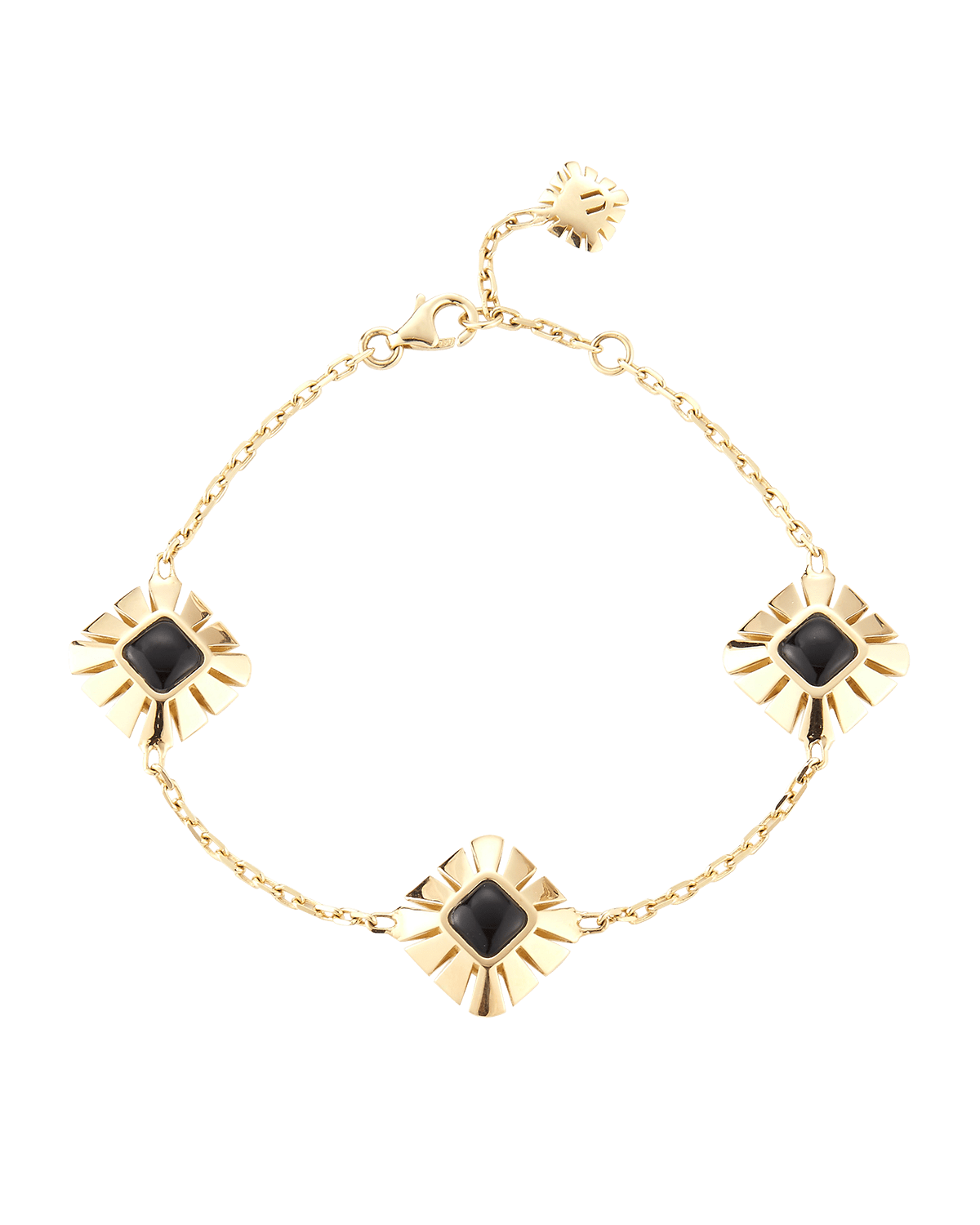 Miseno Vesuvio 18k Station Bracelet w/ Onyx