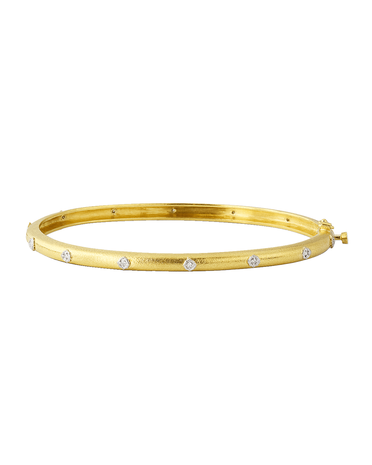Tanya Farah Modern Etruscan 18K Gold Bracelet with Diamonds