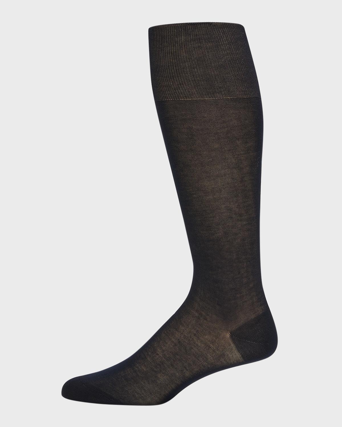 Bresciani Men's Knit Over-Calf Socks