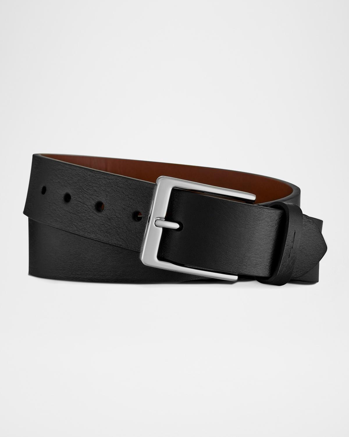 Shinola Men's Lightning Bolt Leather Belt