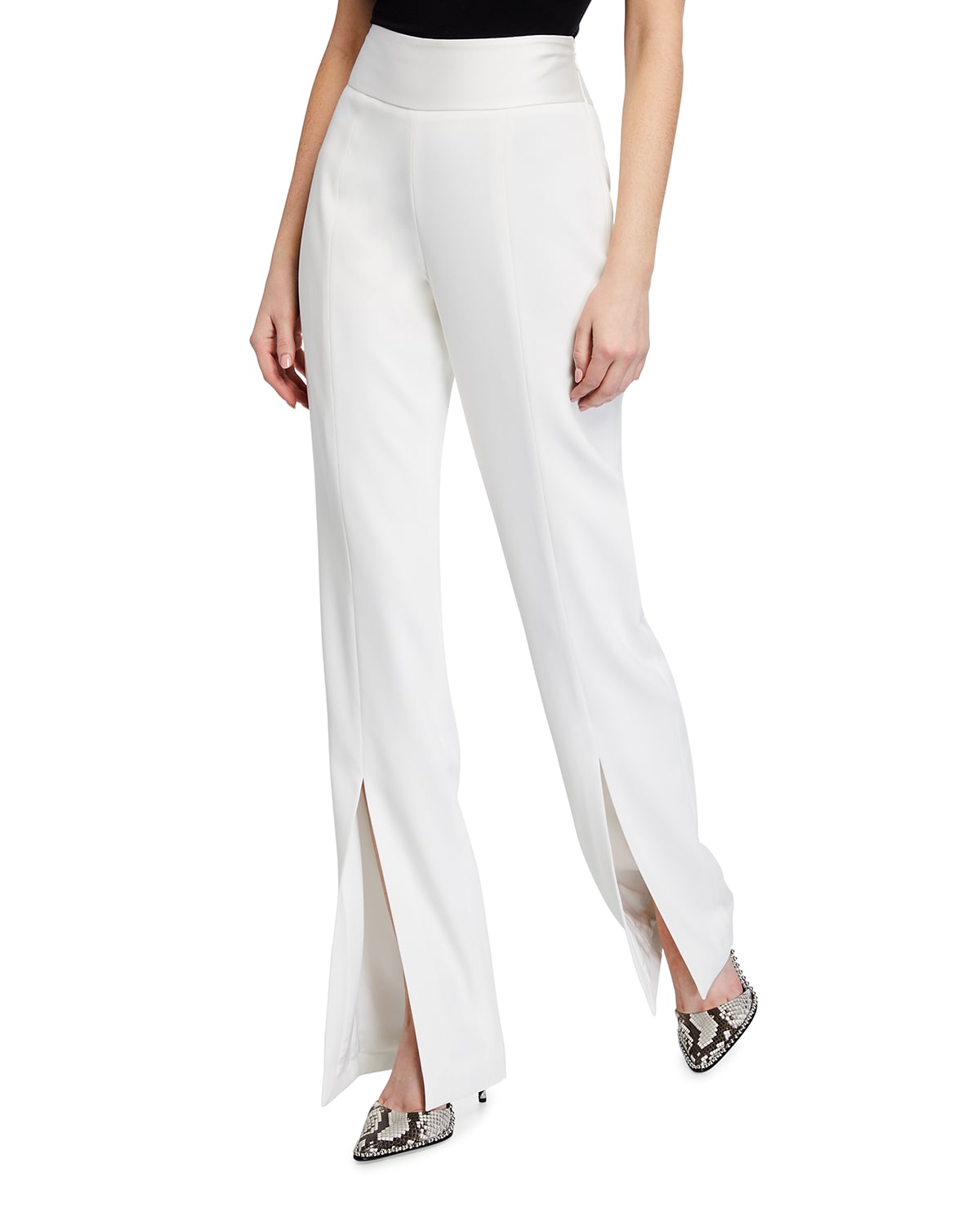 white evening pants