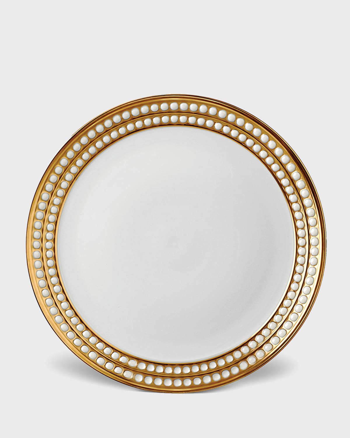 L 'Objet Perlee Gold Dinner Plate