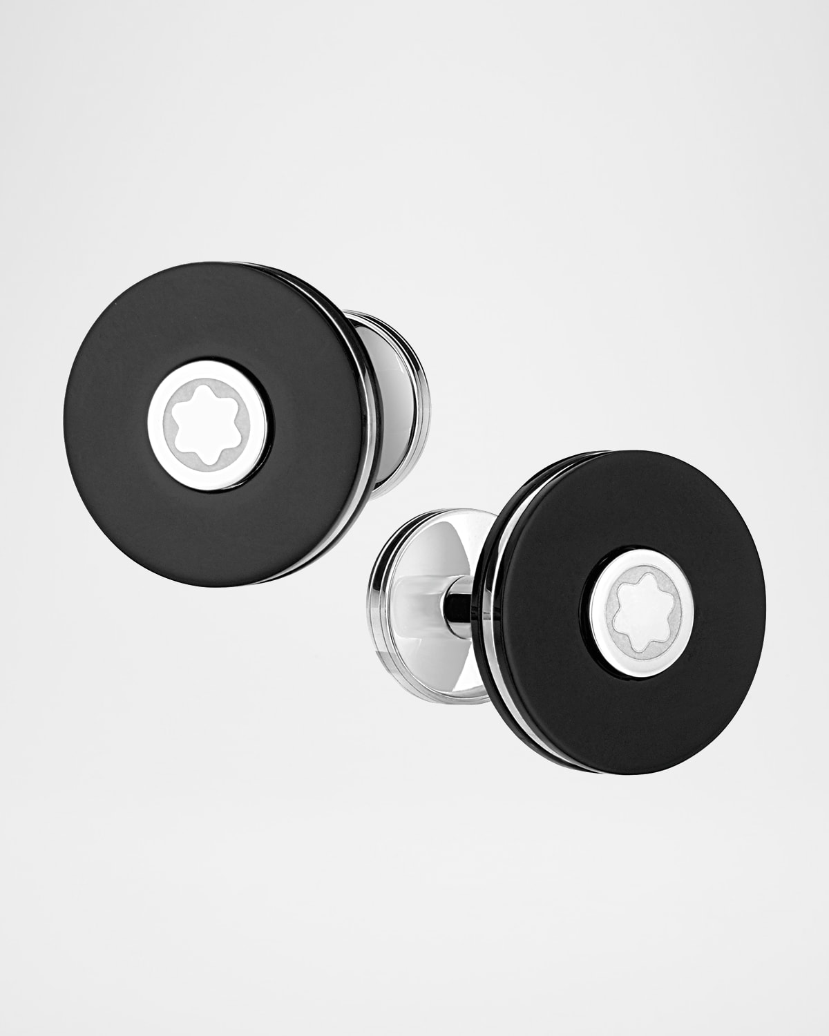 Montblanc Round Resin Stainless Steel Cuff Links