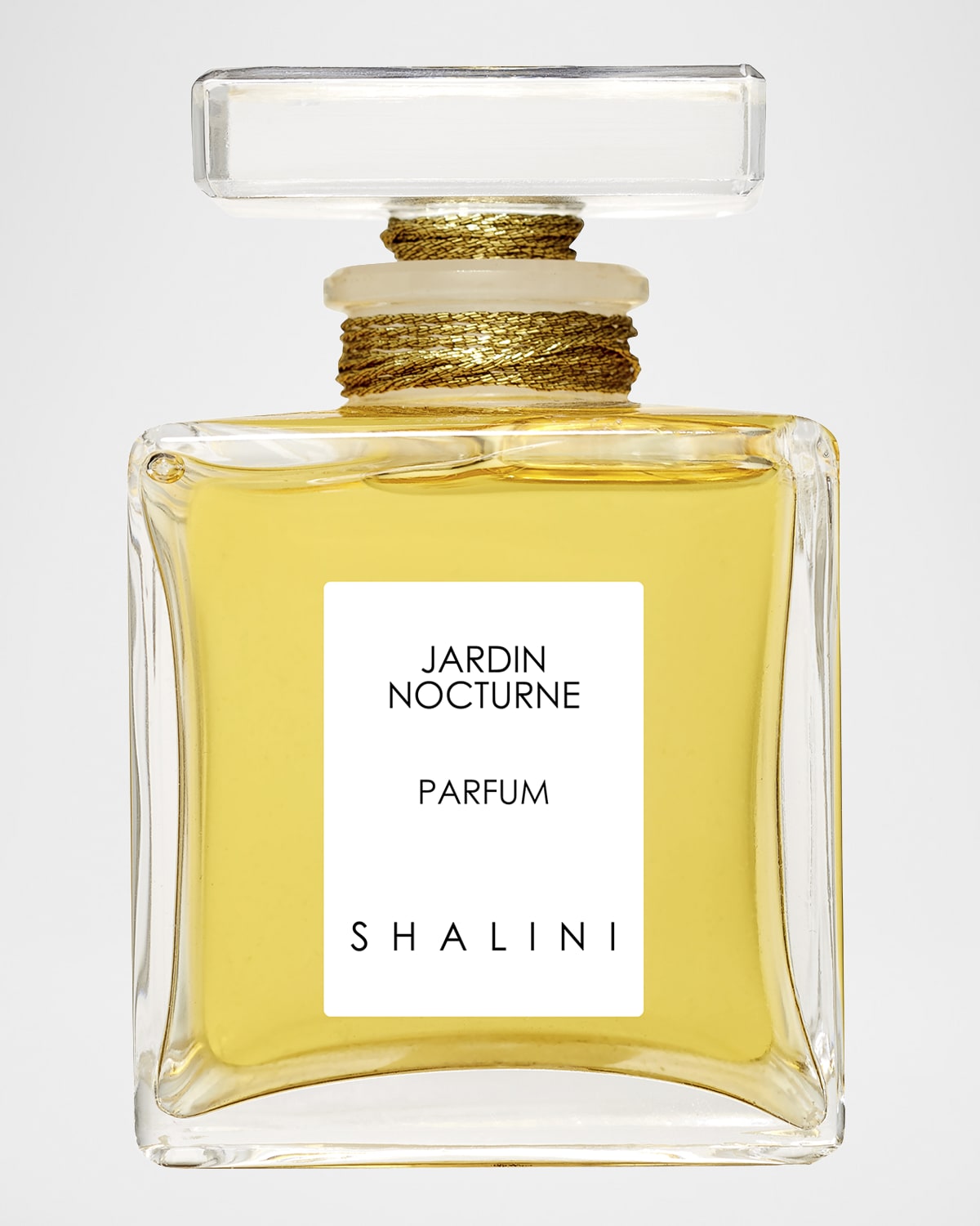 Jardin Nocturne Cubique Glass Bottle with Glass Stopper sealed with Gold Thread, 1.7 oz./ 50 mL