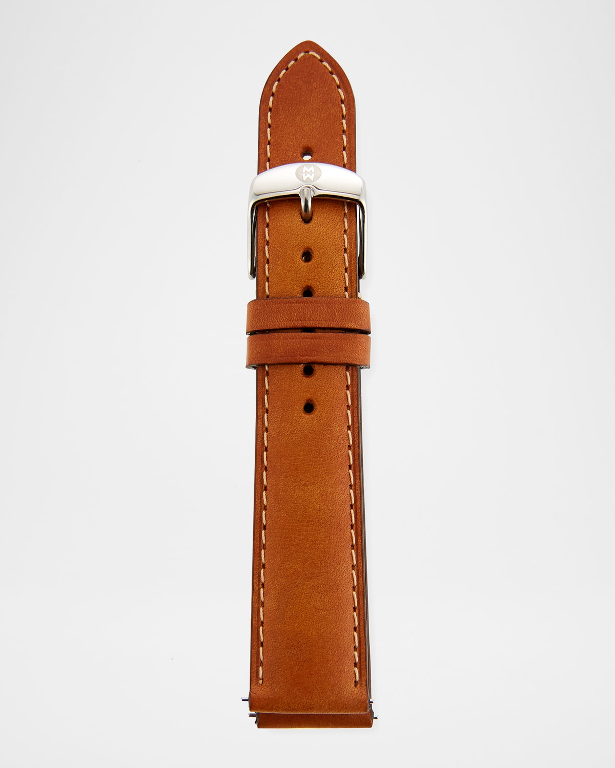MICHELE 18mm Leather Watch Strap
