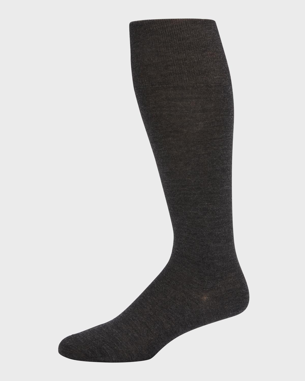Bresciani Men's Knit Over-Calf Socks