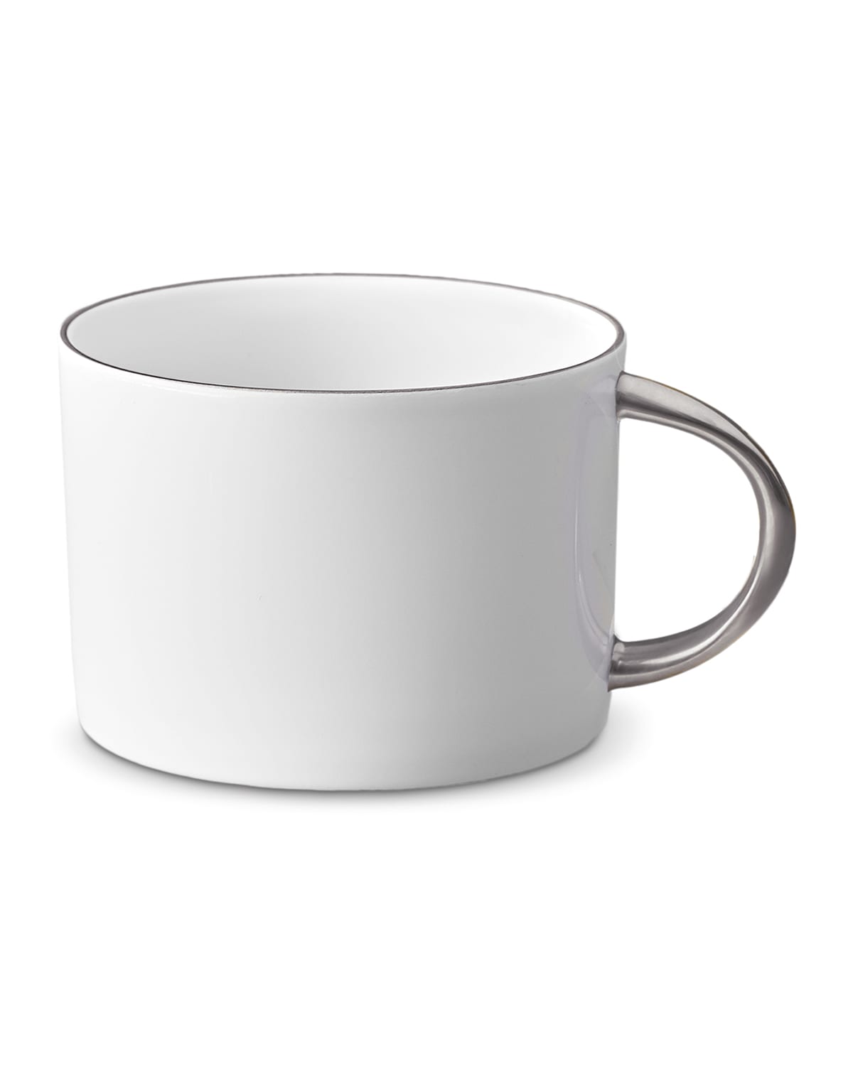 L'Objet Corde Tea Cup, White/Silver