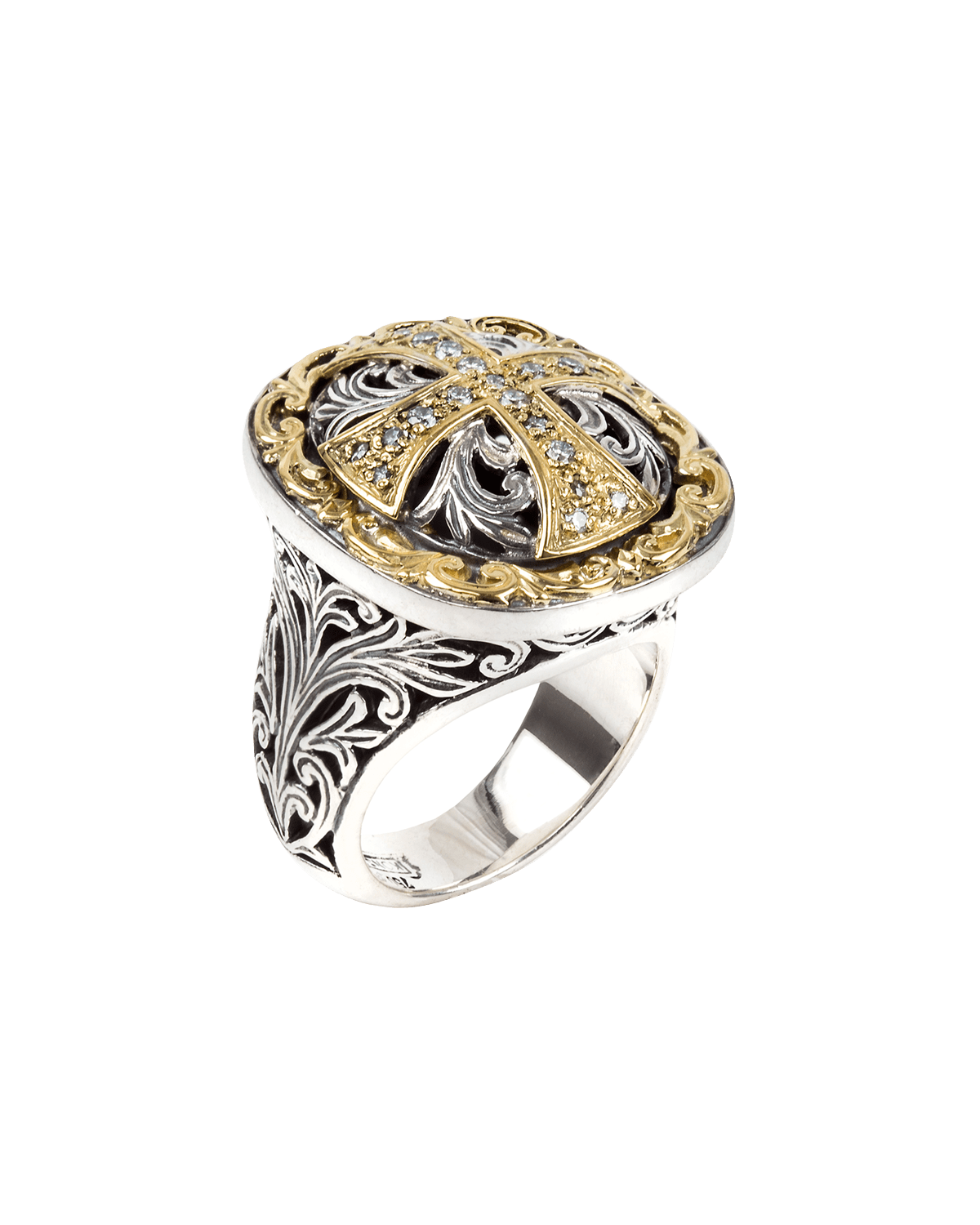 Konstantino Diamond Cross Ring