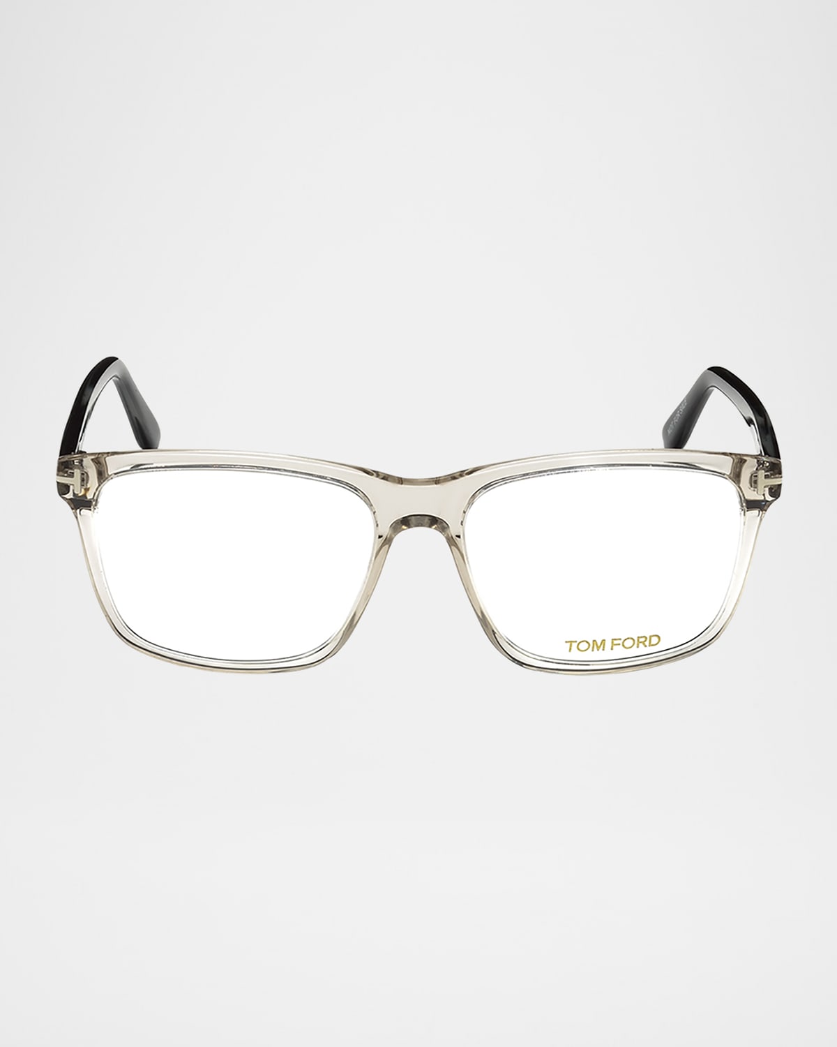 TOM FORD Square Acetate Optical Glasses, Gray