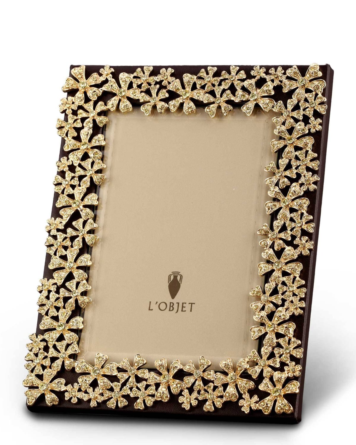 L 'Objet Gold Garland 4" x 6" Picture Frame
