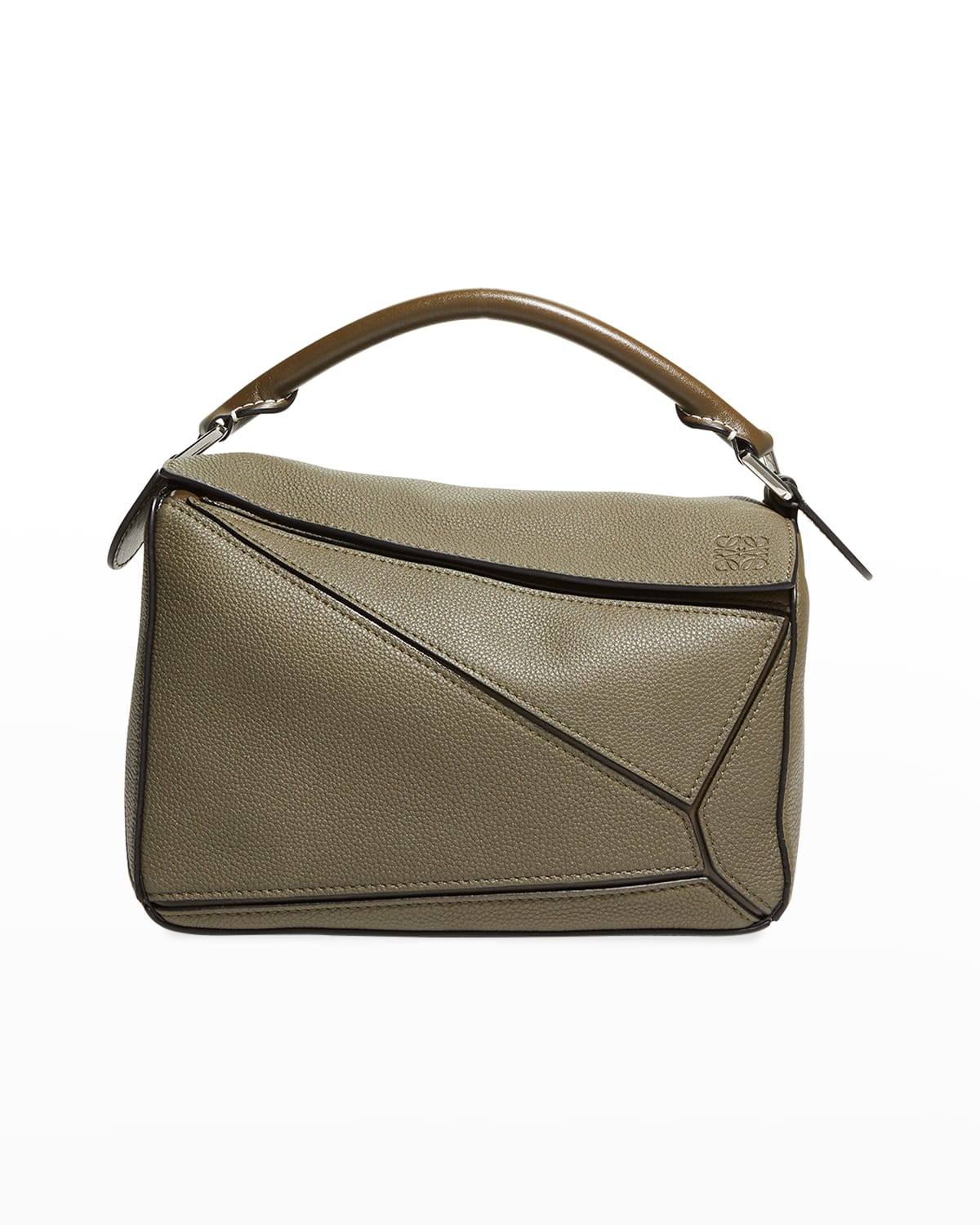 Loewe Puzzle Small Colorblock Grained Leather Satchel Bag | Neiman Marcus