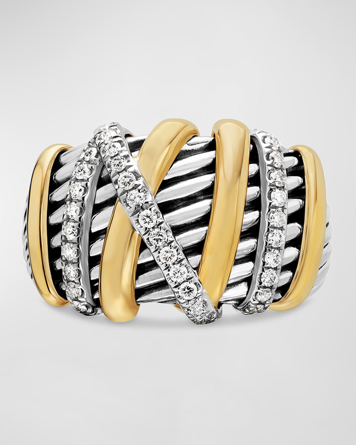 David Yurman Helena Ring w/ Diamonds & 18k Gold