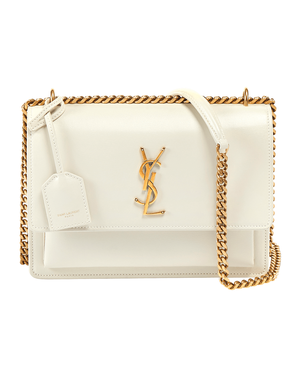 Saint Laurent Sunset Medium YSL Crossbody Bag in Smooth Leather