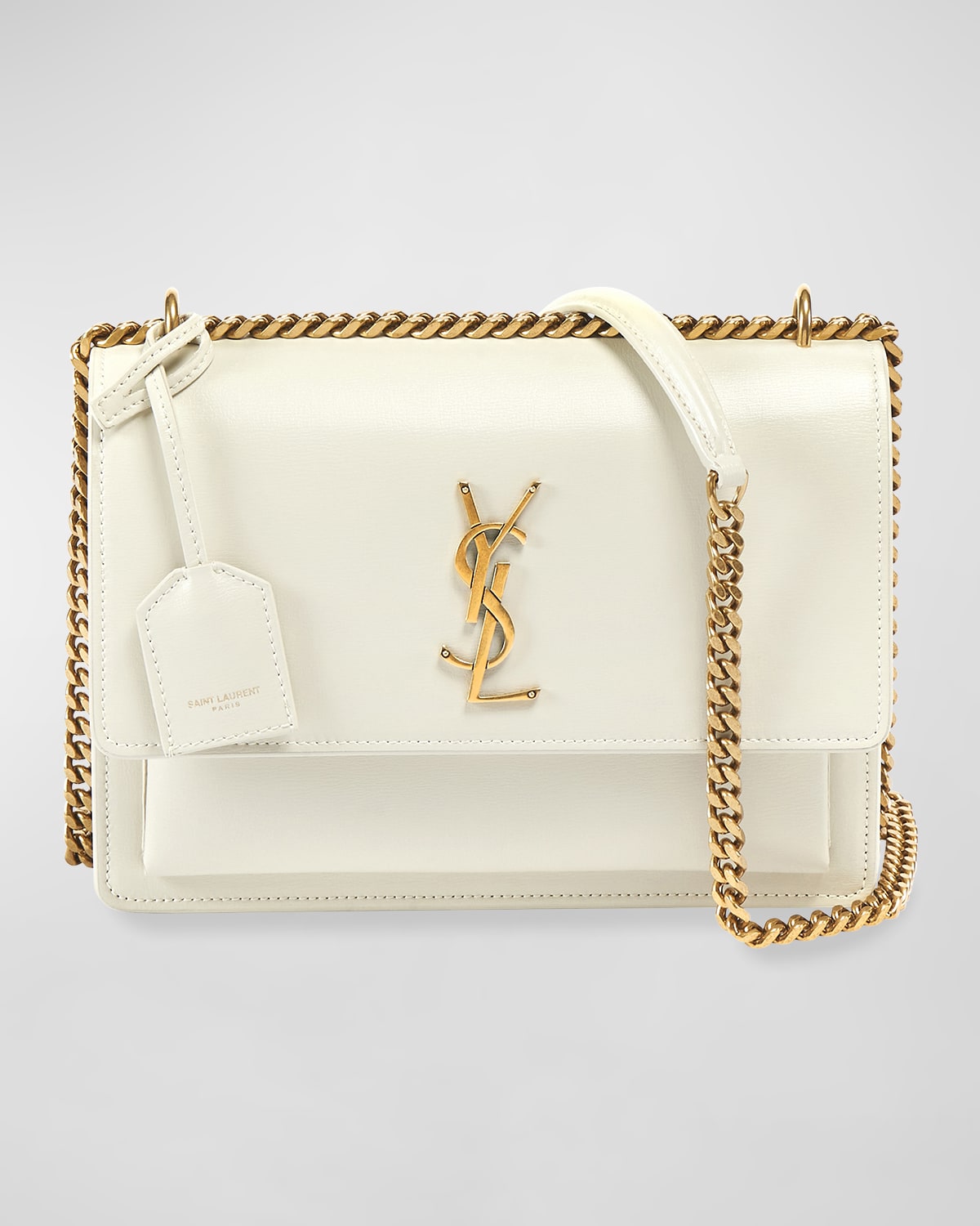Saint Laurent Sunset Medium YSL Crossbody Bag in Smooth Leather