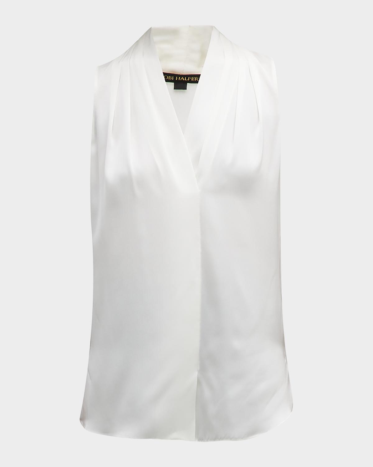 Kobi Halperin Mila Silk-Stretch Sleeveless Top