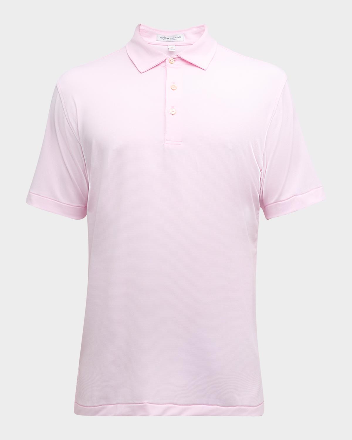 Peter Millar Men's Jubilee Stripe Stretch-Jersey Polo Shirt