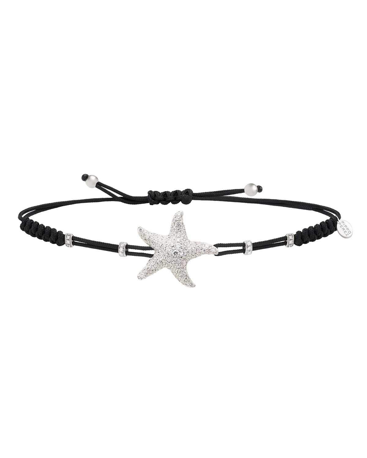 Pippo Perez 18k Ruby Heart & Diamond Arrow PullCord Bracelet Neiman