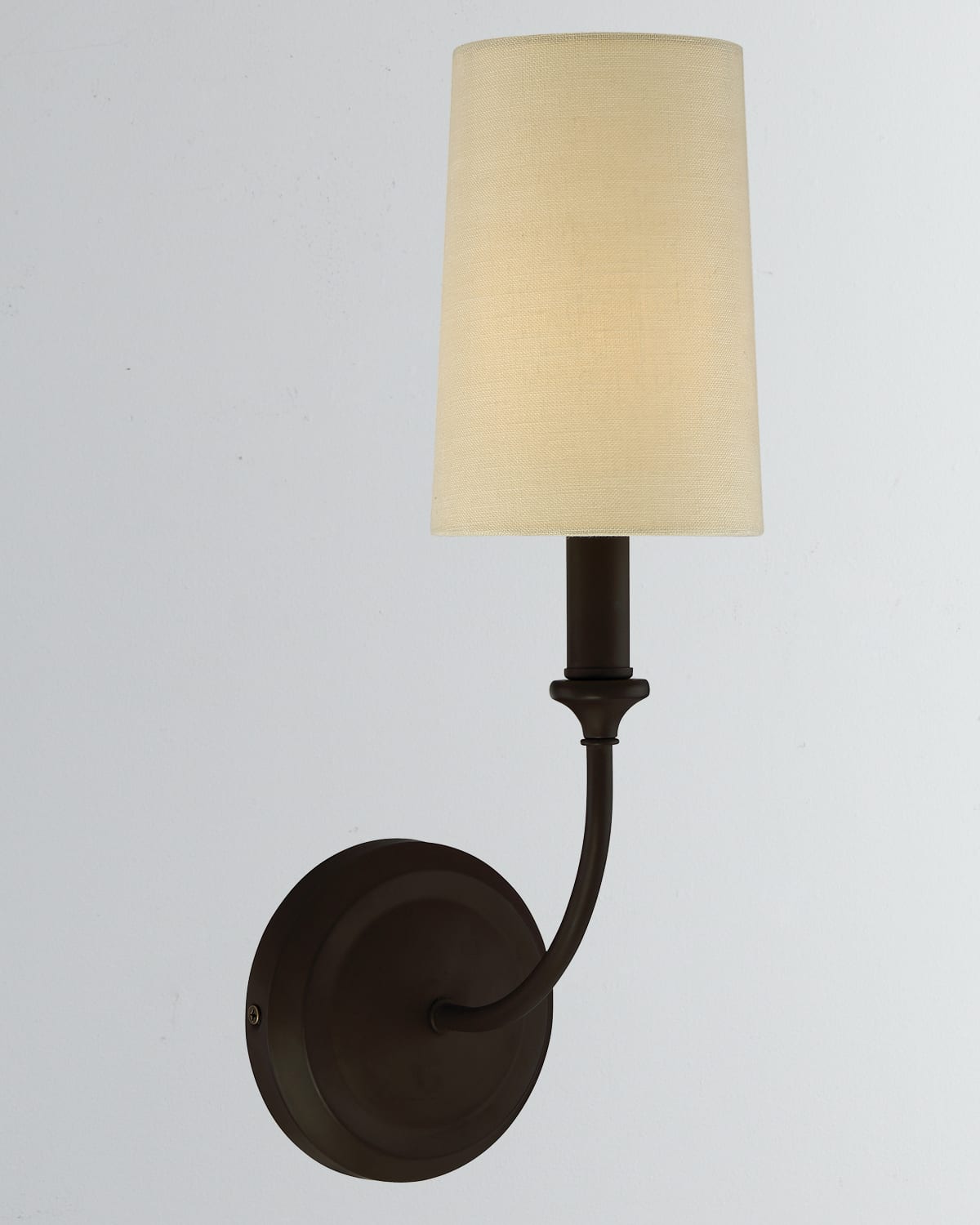 Crystorama Sylvan 1-Light Dark Bronze Sconce