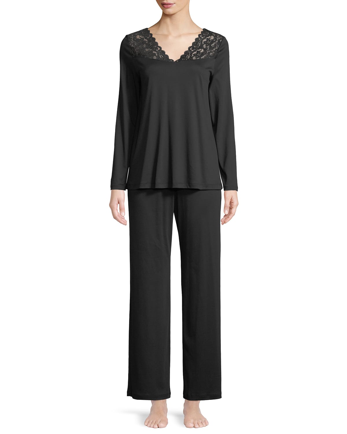 Hanro Moments Long Sleeve Pajama Set