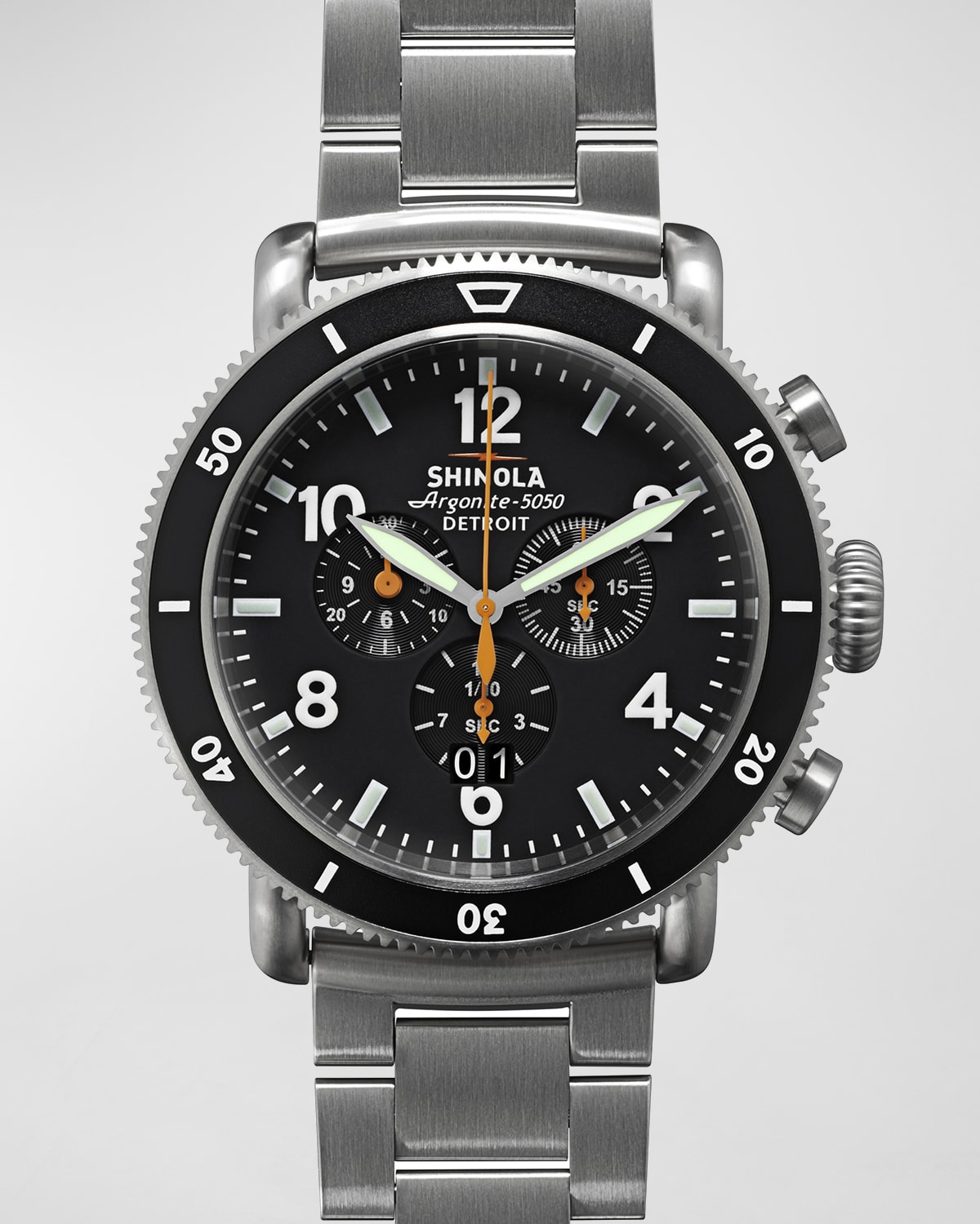 Shinola Men's 48mm Limited Edition Black Blizzard Watch